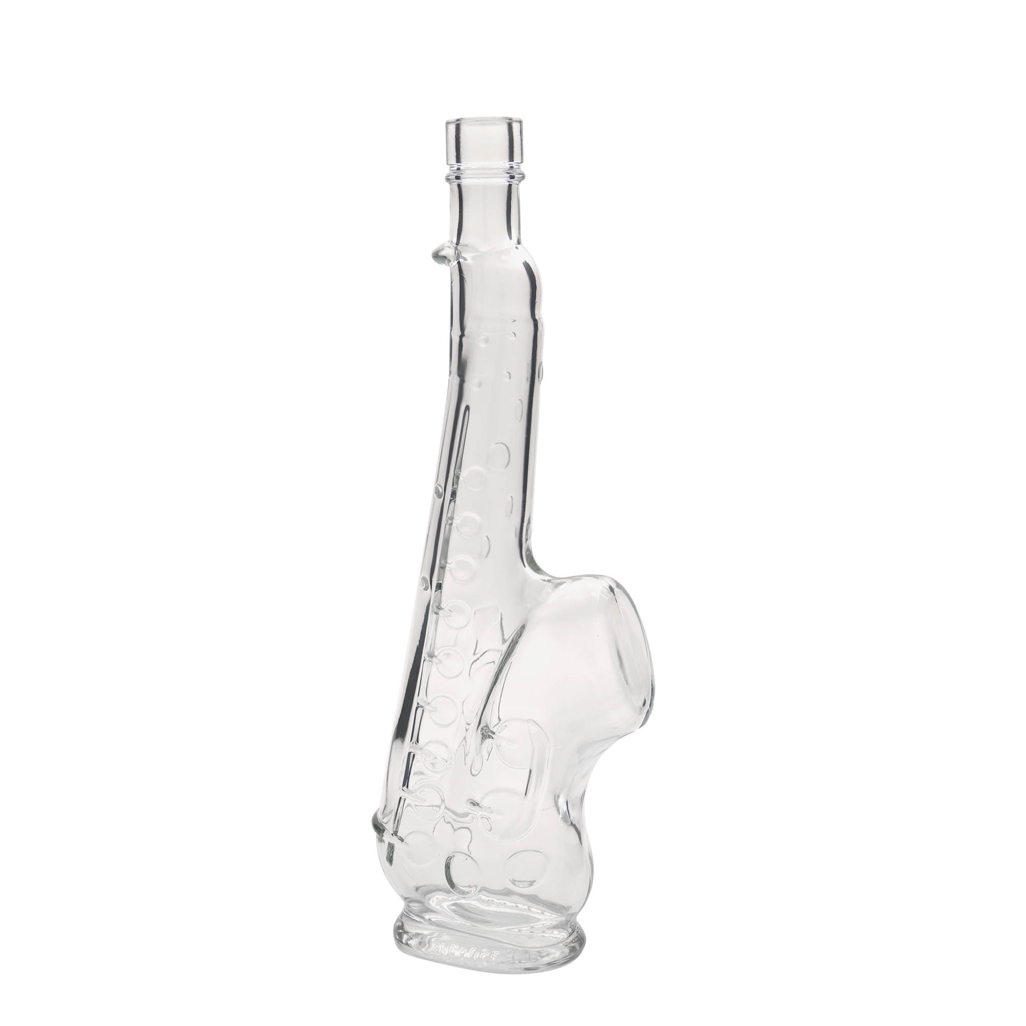 500 ml glasflaska 'Saxofon', öppning: kork
