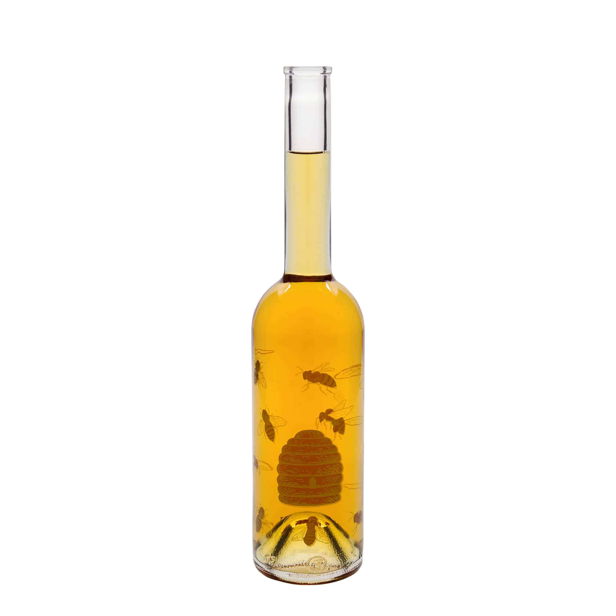 500 ml glasflaska 'Opera', motiv: Bin, mynning: kork