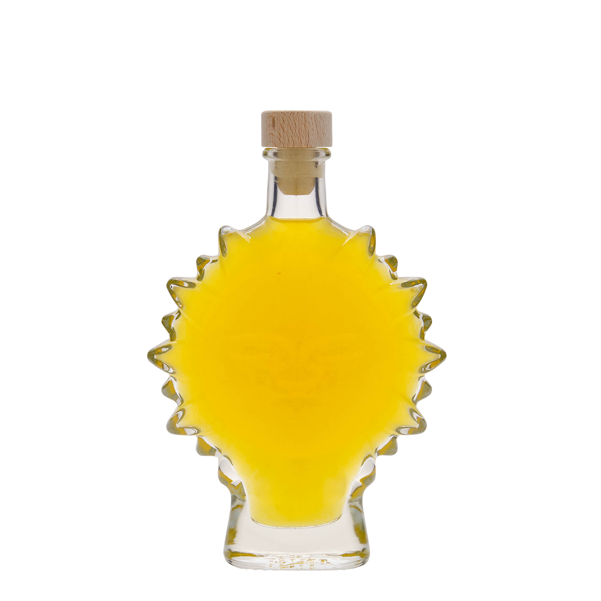 200 ml glasflaska 'Sonne', öppning: kork