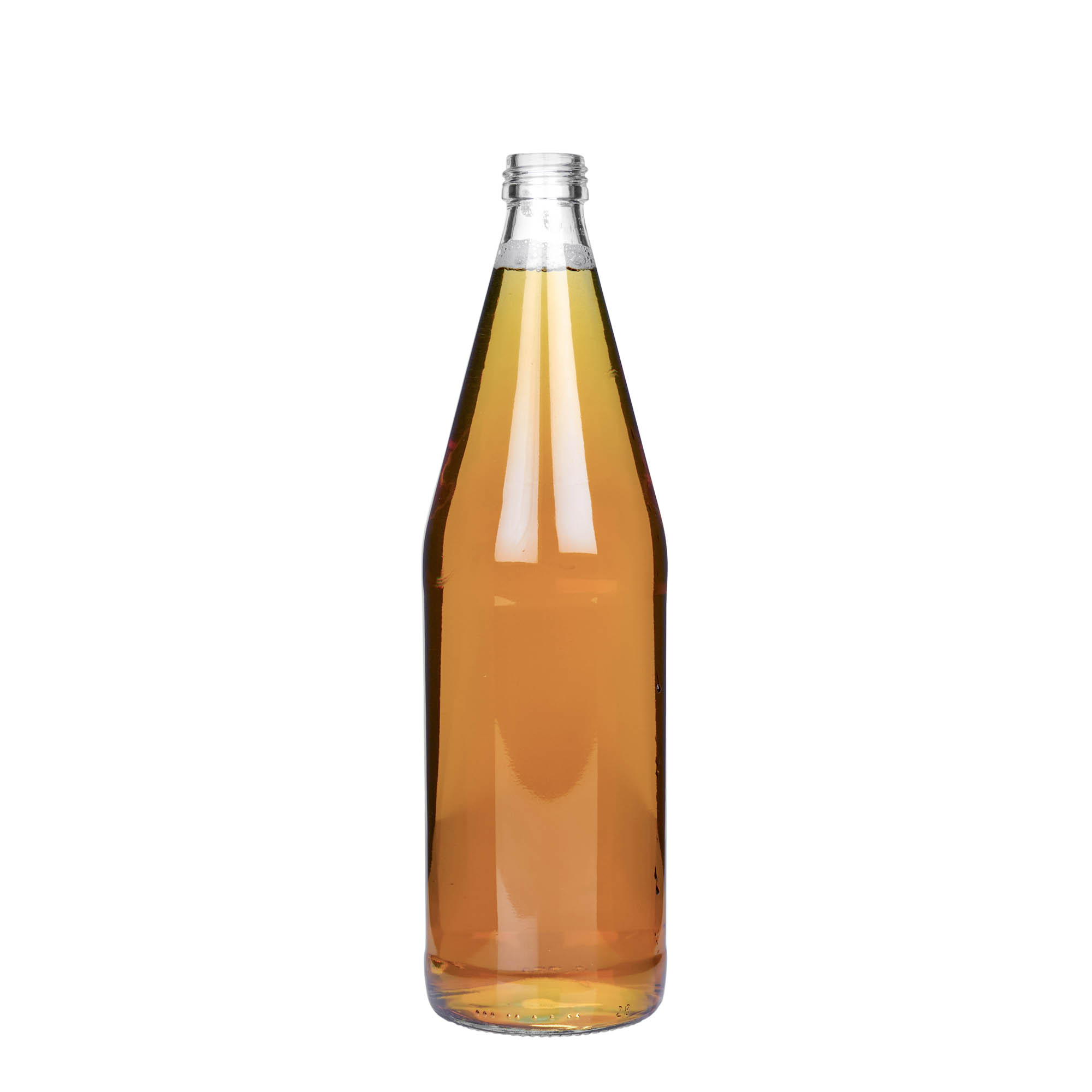 750 ml universalflaska morotsform, glas, öppning: PP 28 750 ml universalflaska morotsform, glas, öppning: PP 28