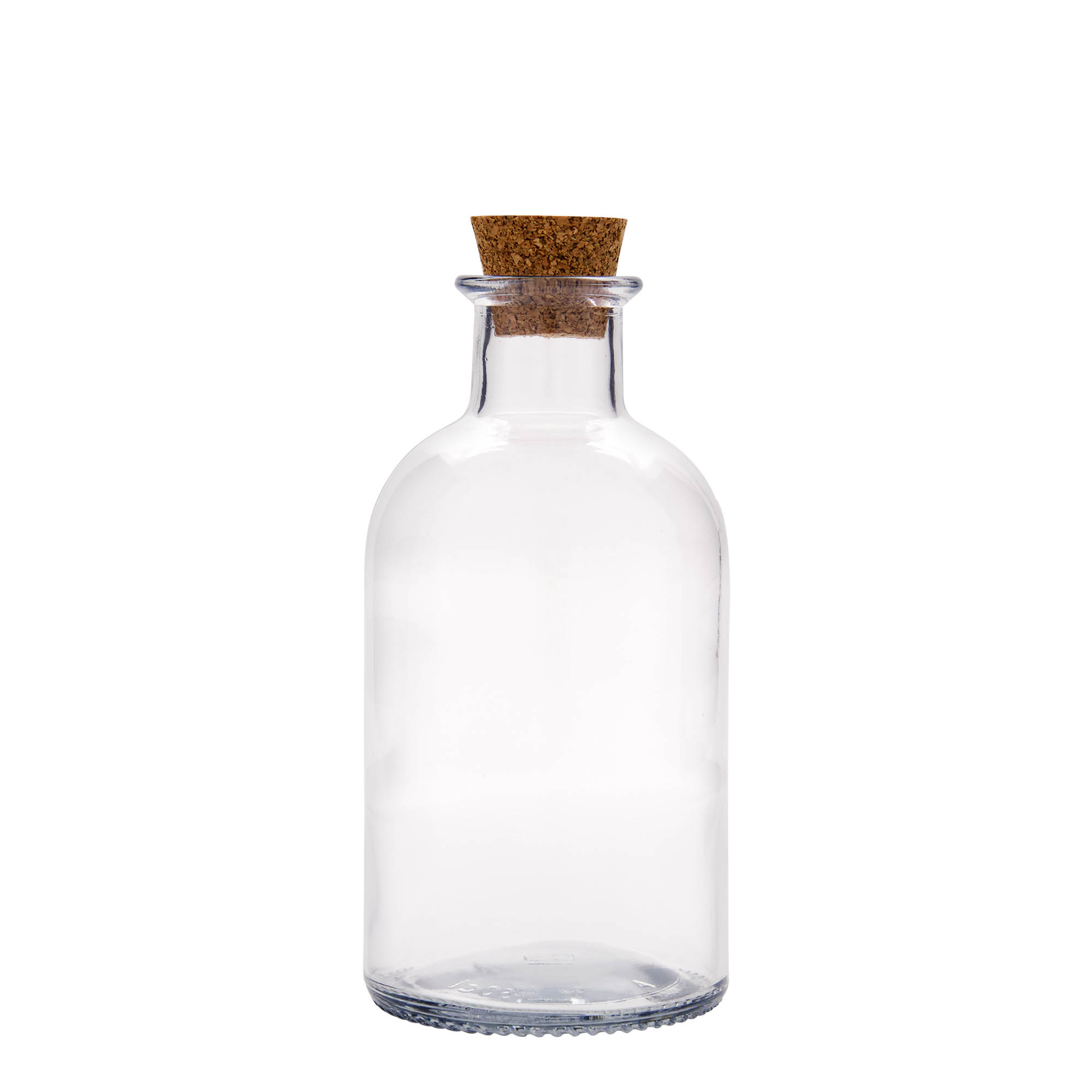 500 ml glasflaska apotekare 'Italia', öppning: kork