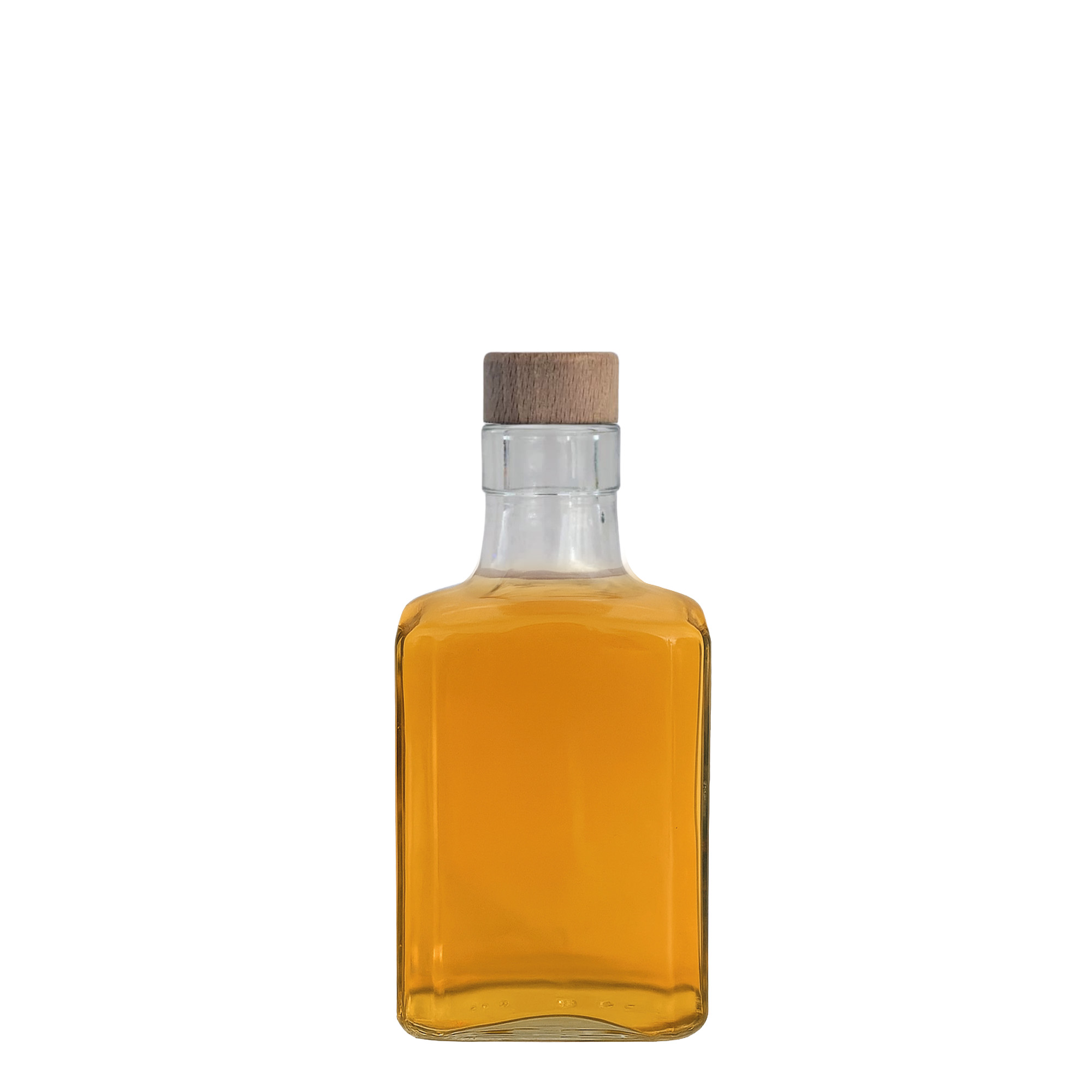 250 ml glasflaska 'Decanter Quadro Oberband', kvadratisk, öppning: kork