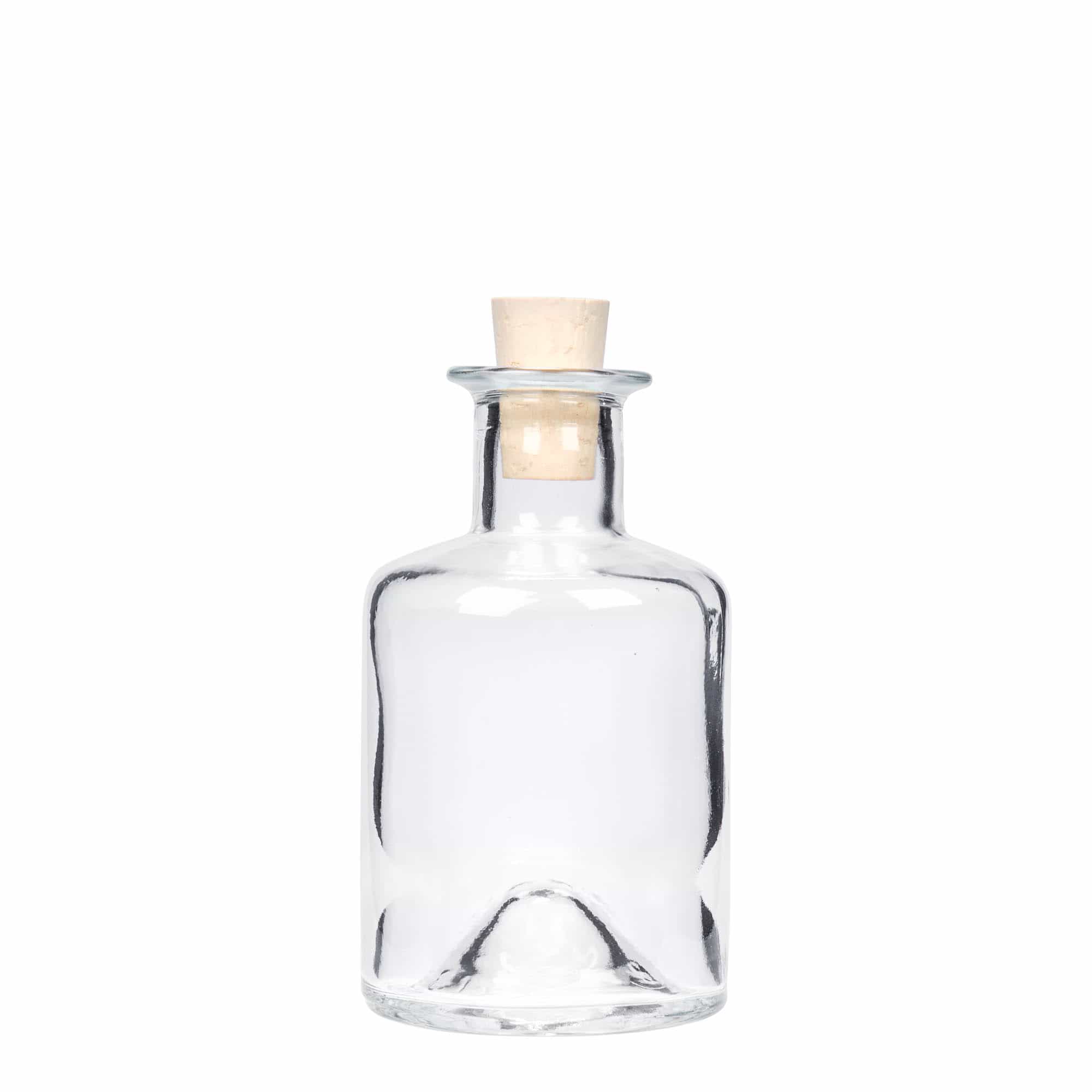 200 ml glasflaska apotekare, mynning: kork