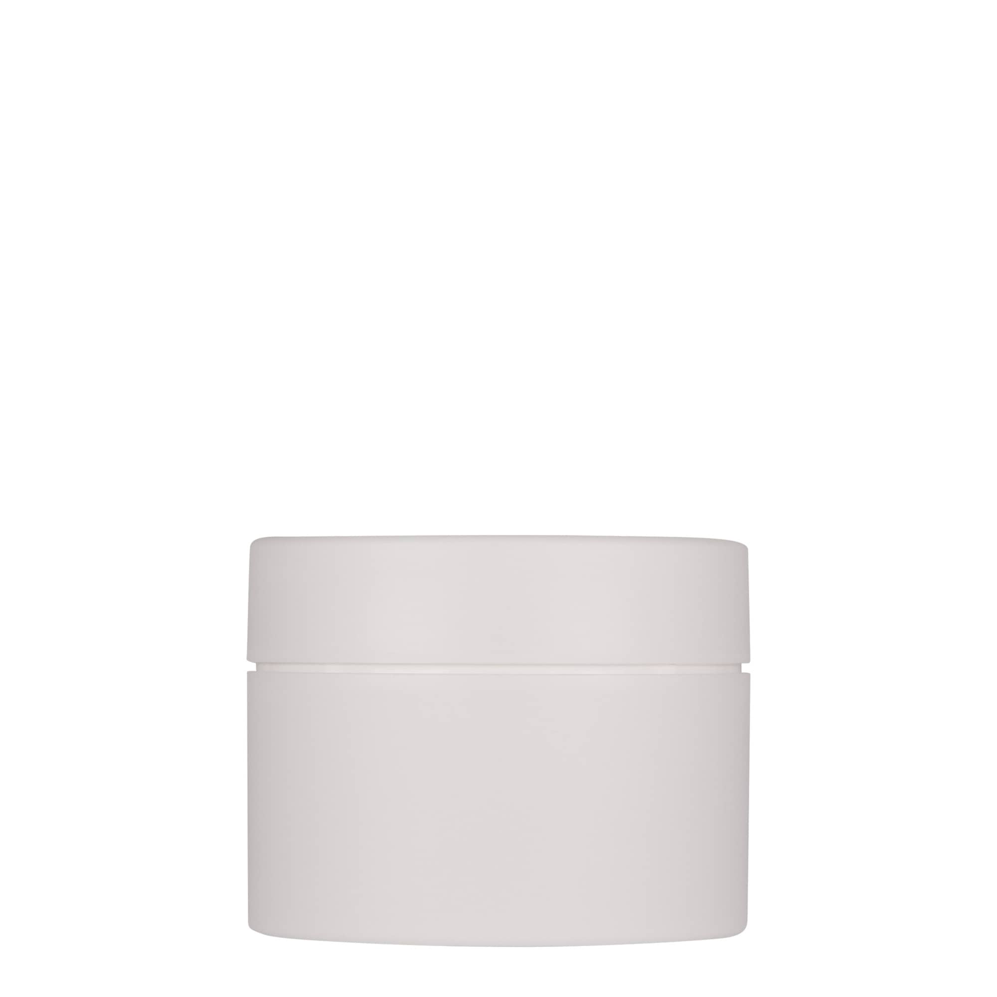 150 ml plastburk 'Antonella', PP, vit, öppning: skruvlock