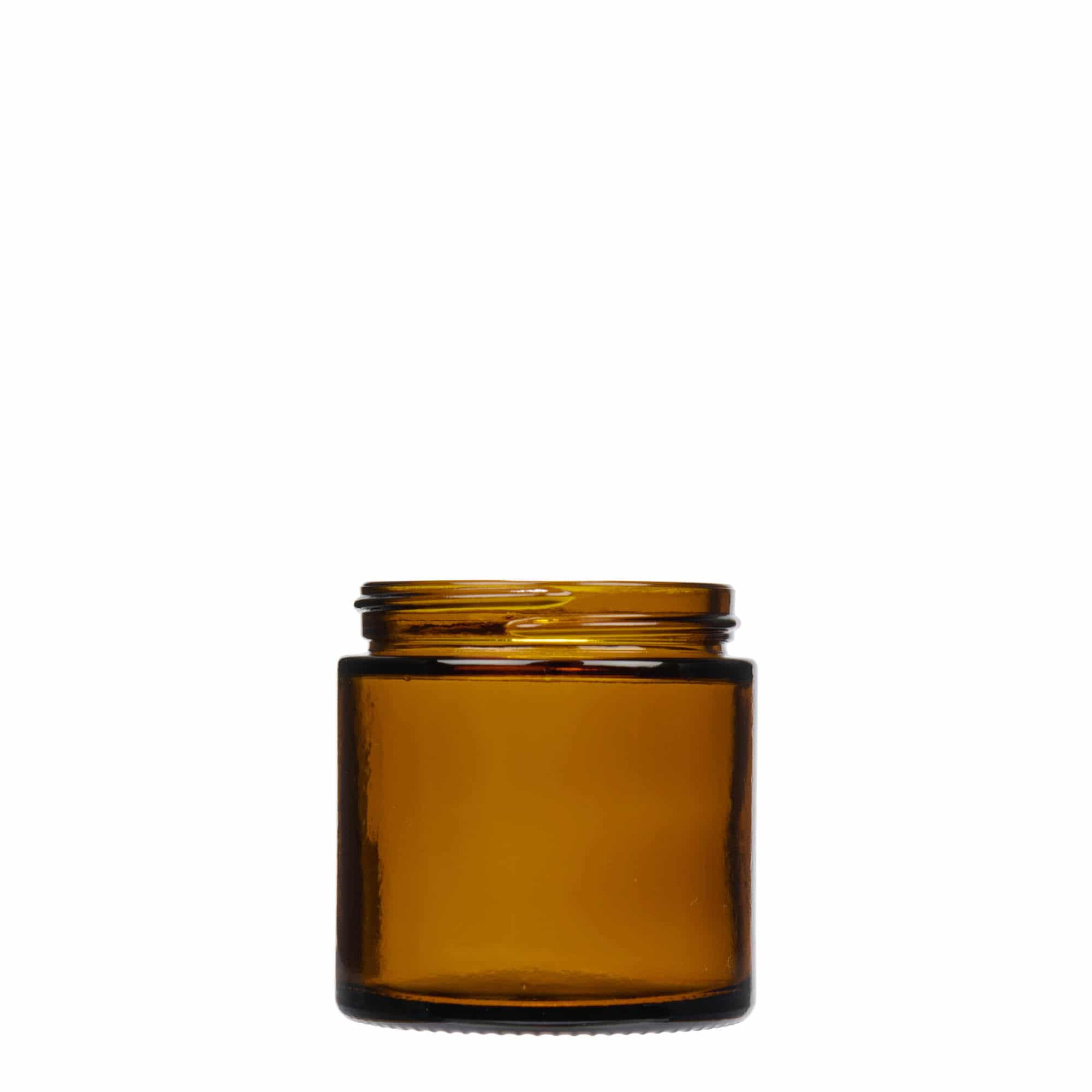 120 ml burk 'Brown Line', glas, brun, öppning: skruvlock