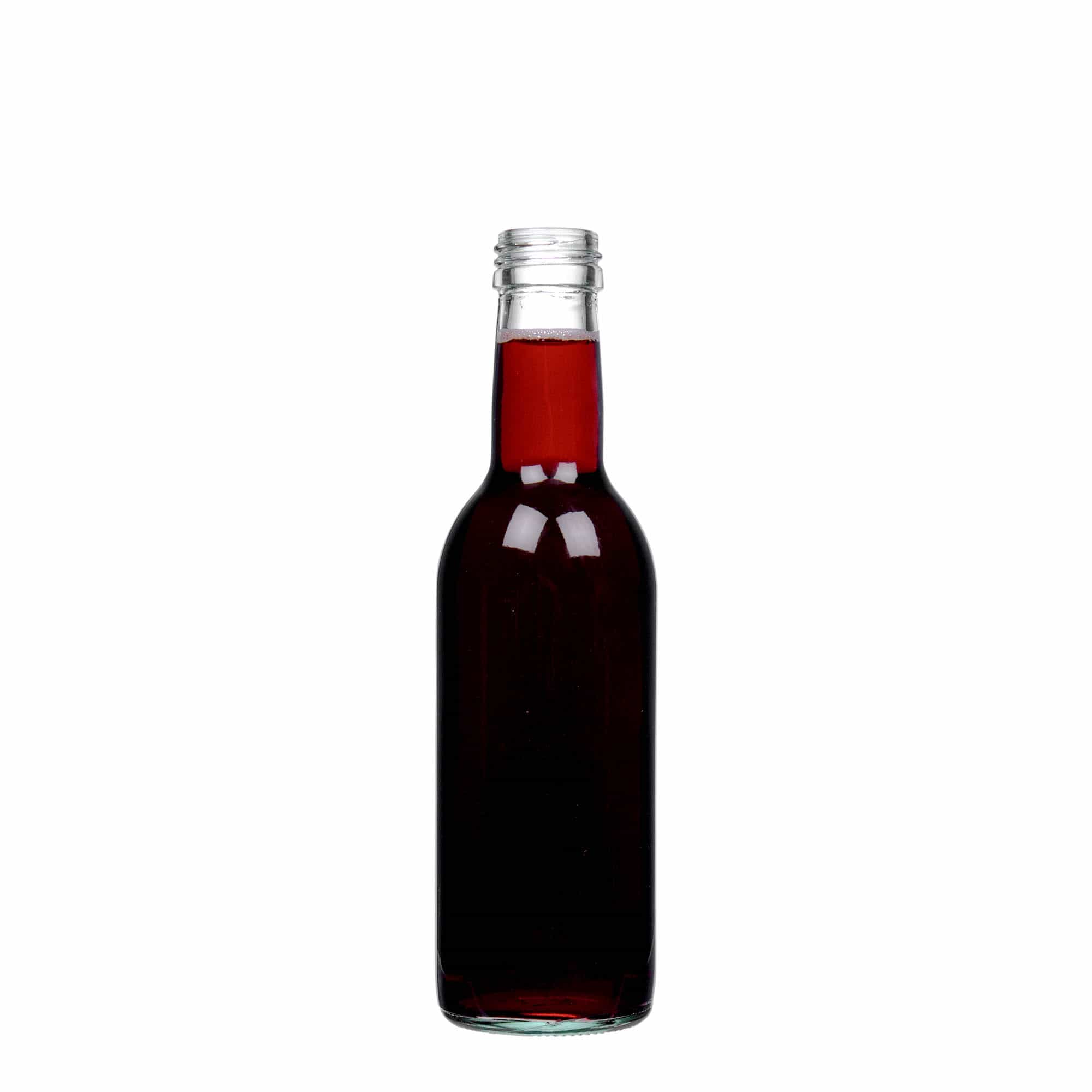 250 ml glasflaska 'Bordeaux', öppning: PP 28