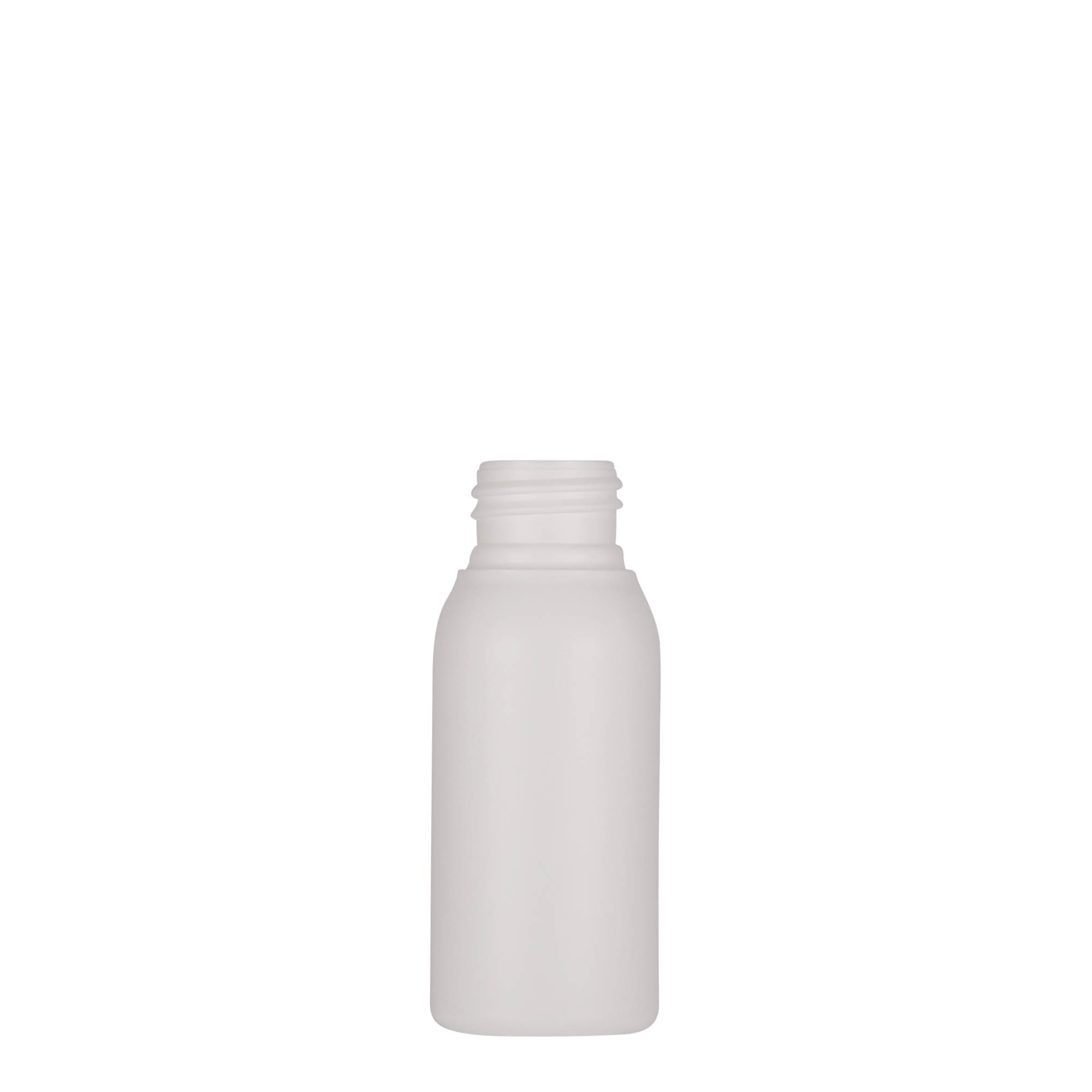 50 ml plastflaska 'Tuffy', HDPE, vit, mynning: 24/410