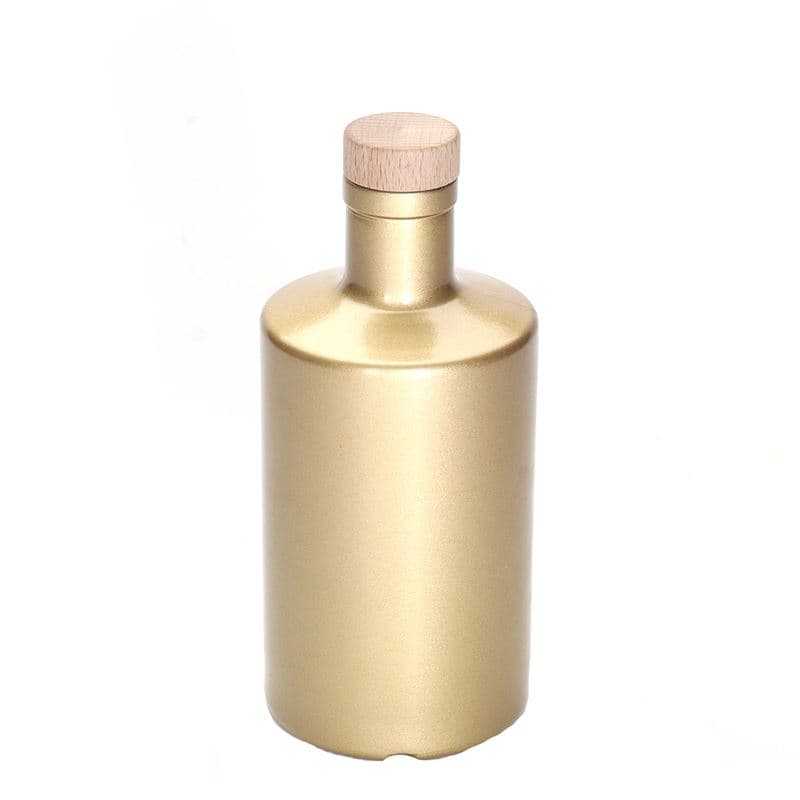 500 ml glasflaska 'Caroline', guld, mynning: kork 500 ml glasflaska 'Caroline', guld, mynning: kork