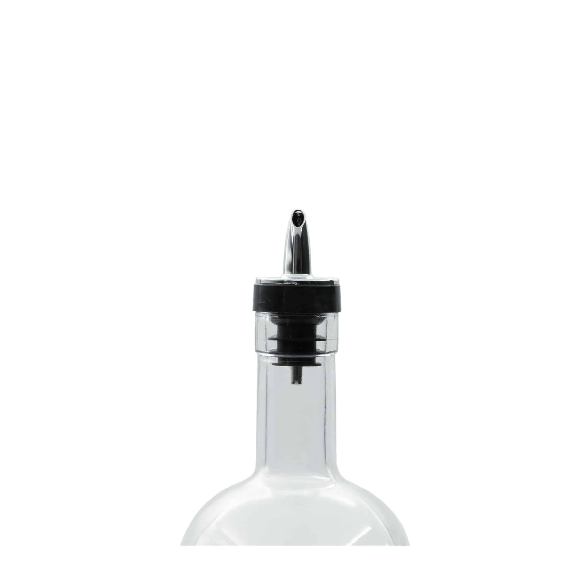 Jet pour-hällpip, PE-plast, silver