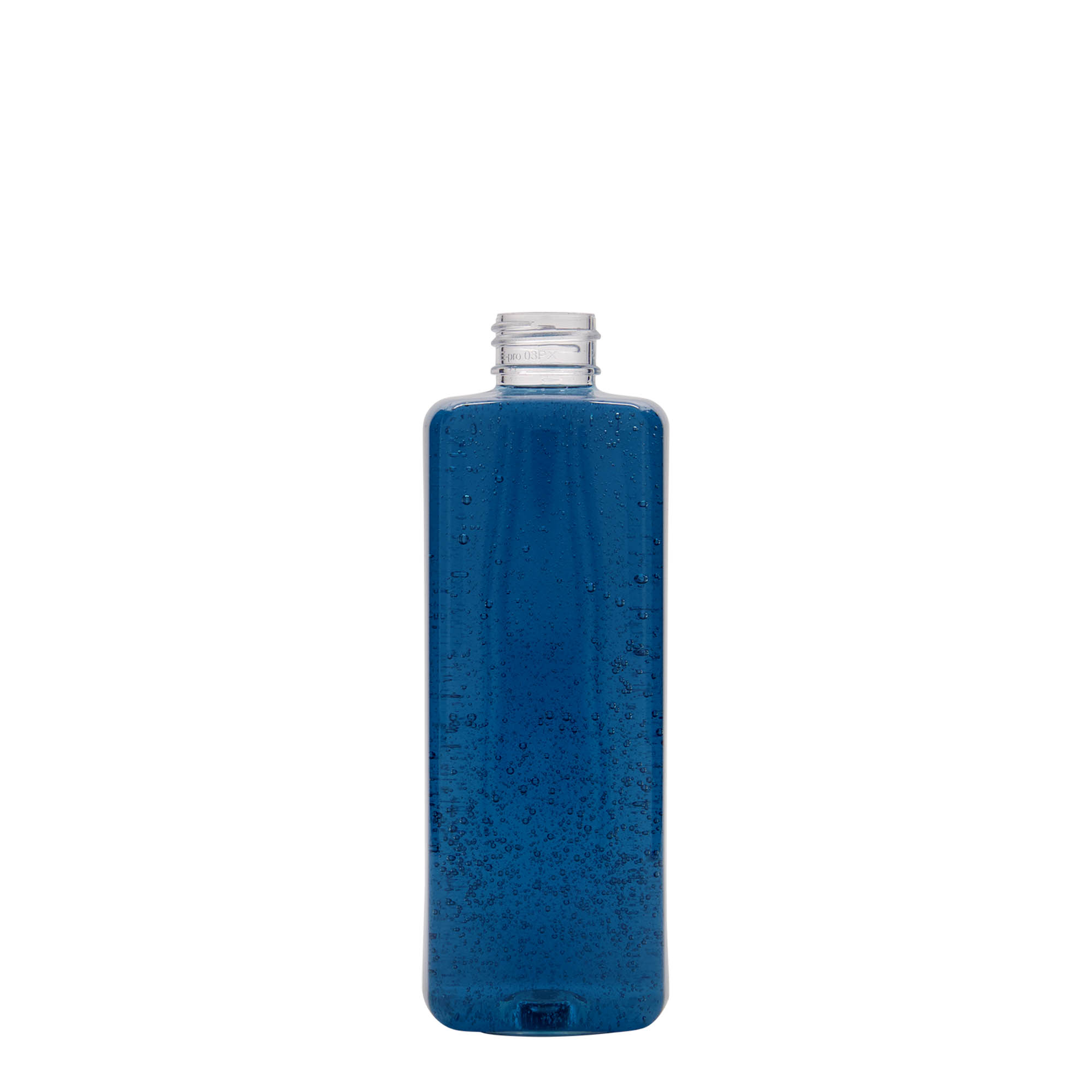 300 ml PET-flaska 'Karl', fyrkantig, plast, mynning: 24/410 300 ml PET-flaska 'Karl', fyrkantig, plast, mynning: 24/410