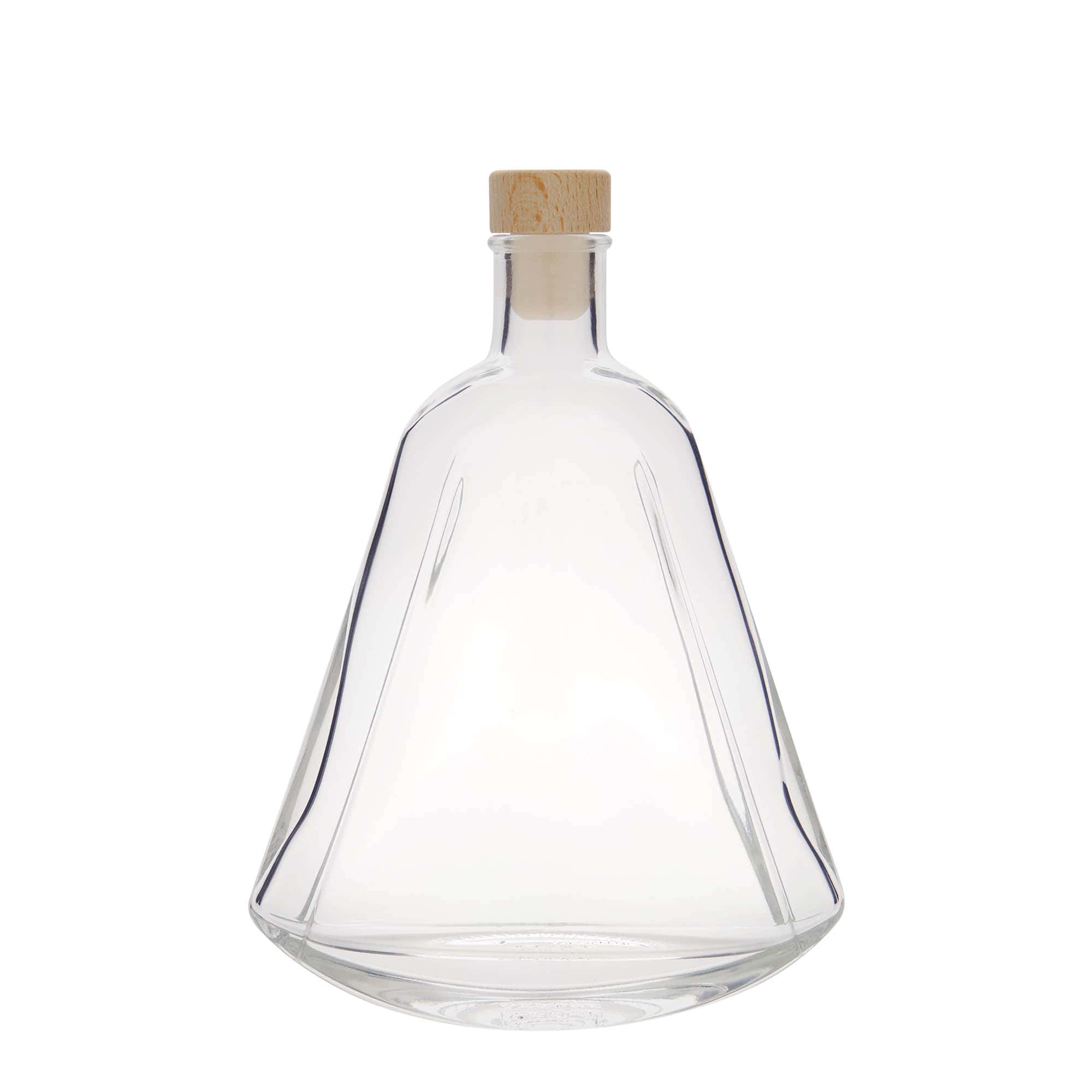 350 ml glasflaska 'Maurizio', oval, mynning: kork