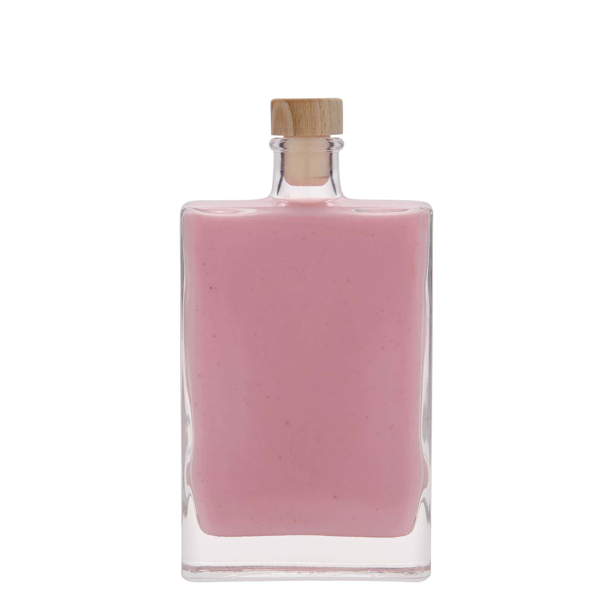 350 ml glasflaska 'Julia', rektangulär, mynning: kork