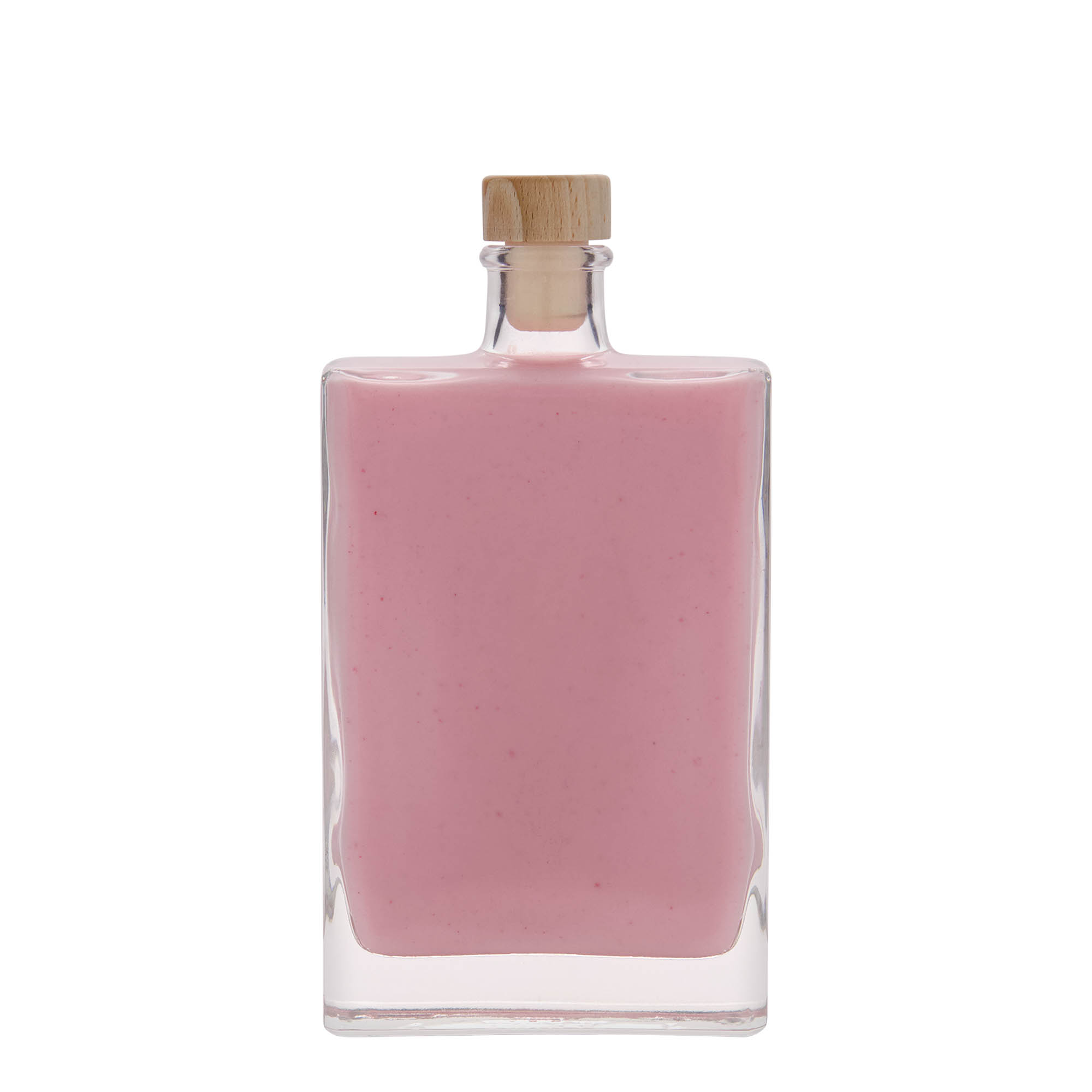 350 ml glasflaska 'Julia', rektangulär, öppning: kork