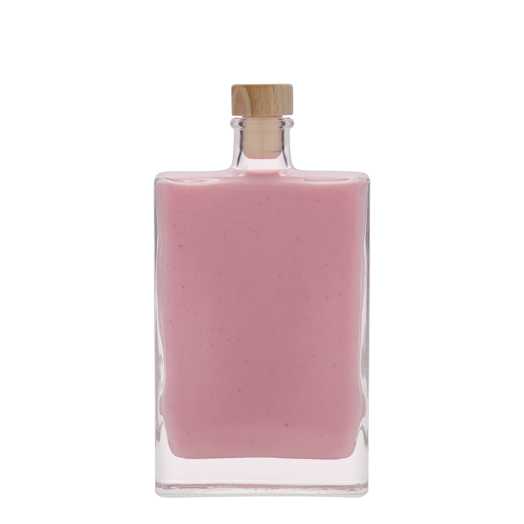 350 ml glasflaska 'Julia', rektangulär, öppning: kork