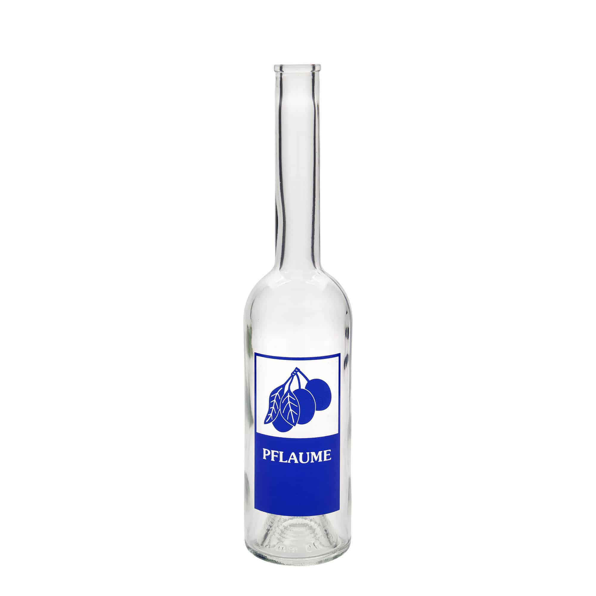 500 ml glasflaska 'Opera', motiv: plommon, öppning: kork