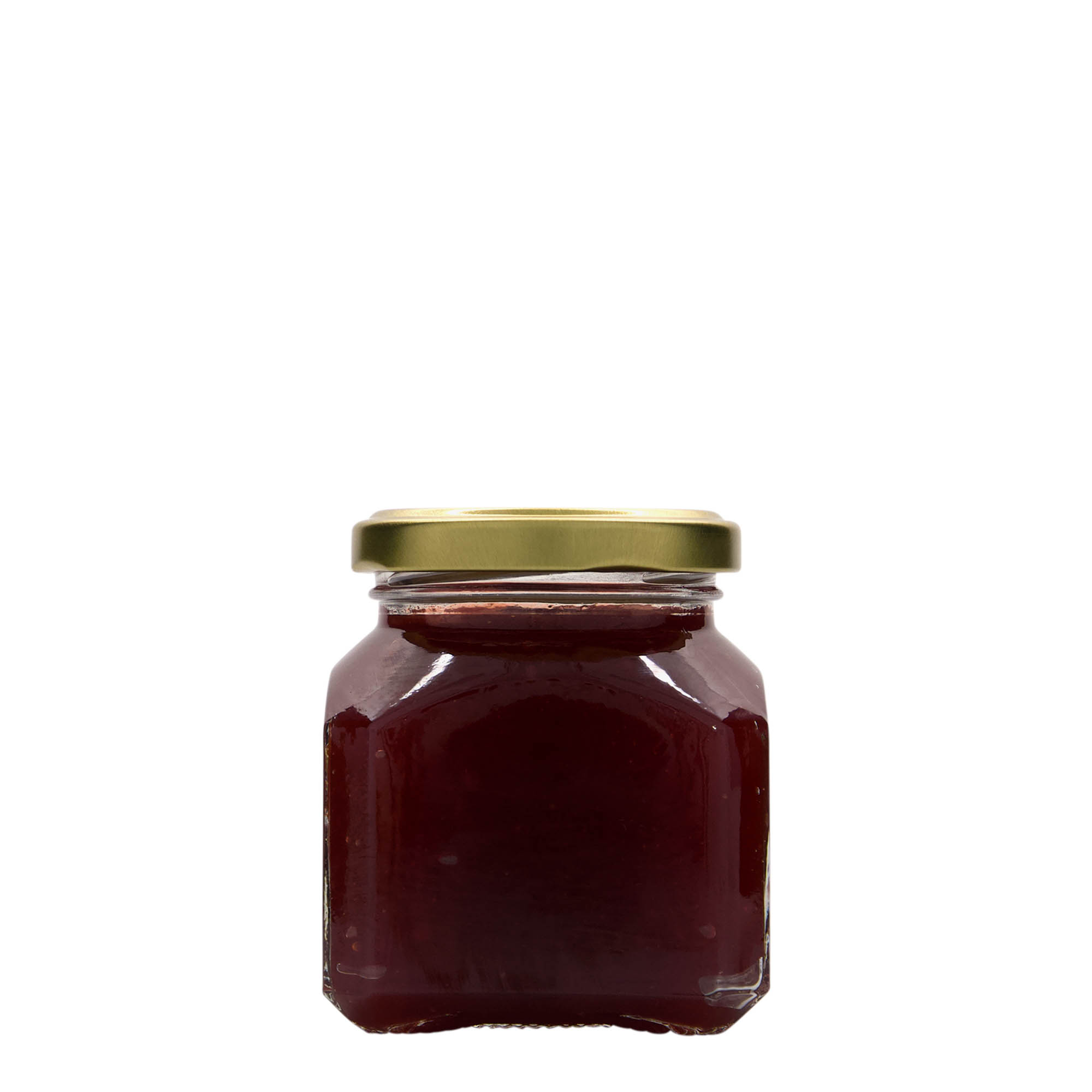 212 ml fyrkantigt glas 'Mailand', öppning: Twist-Off (TO 58)