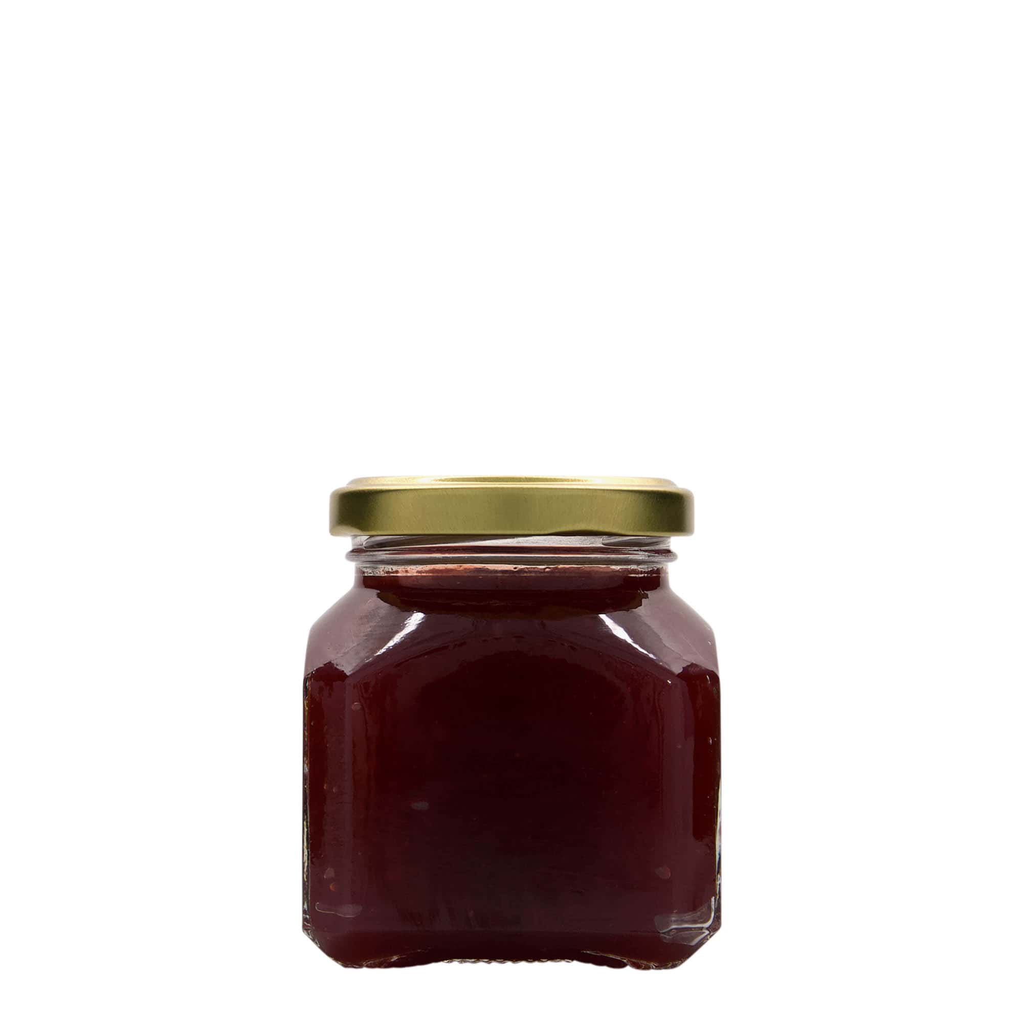 212 ml fyrkantigt glas 'Mailand', öppning: Twist-Off (TO 58)