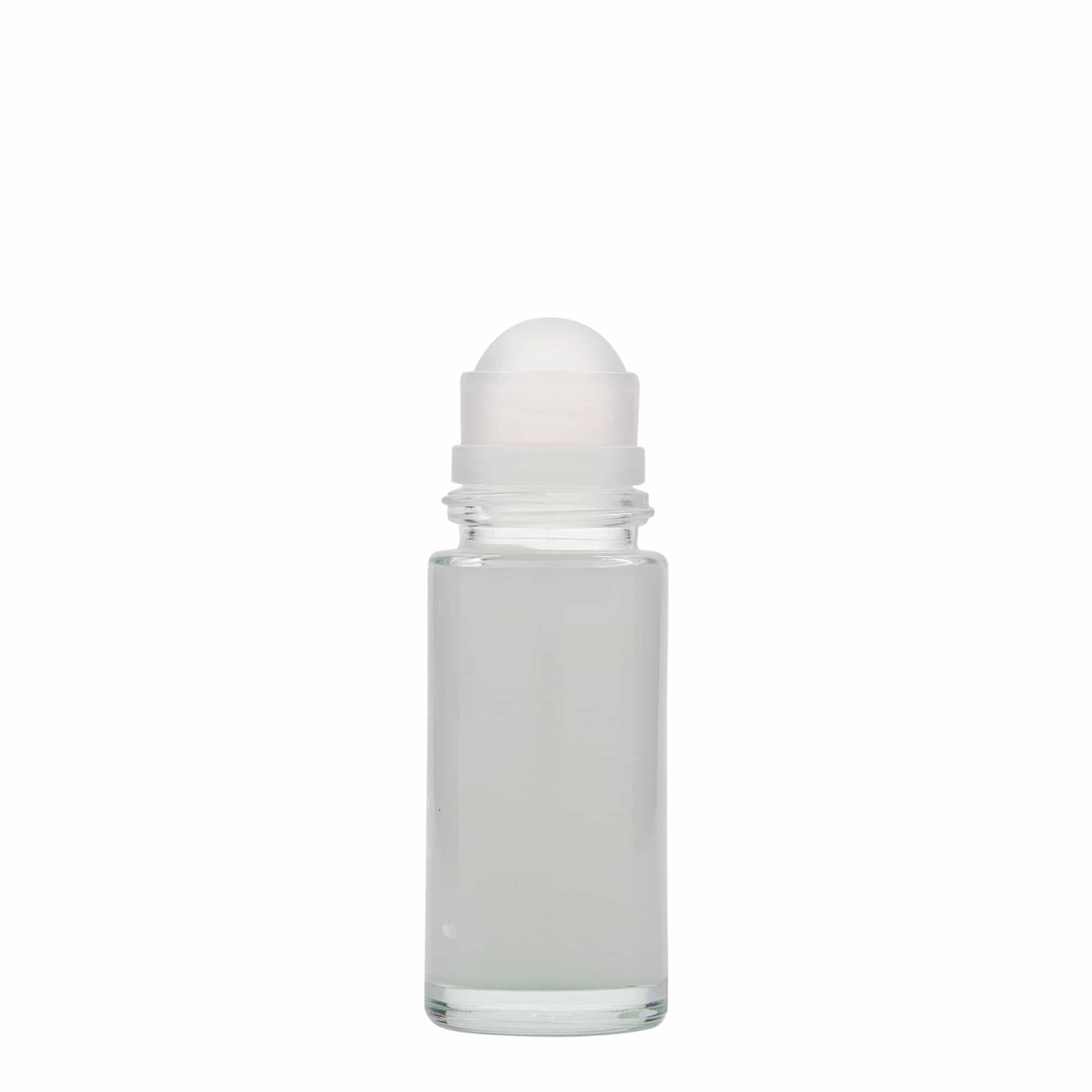 50 ml roll-on-flaska, glas, öppning: skruvlock