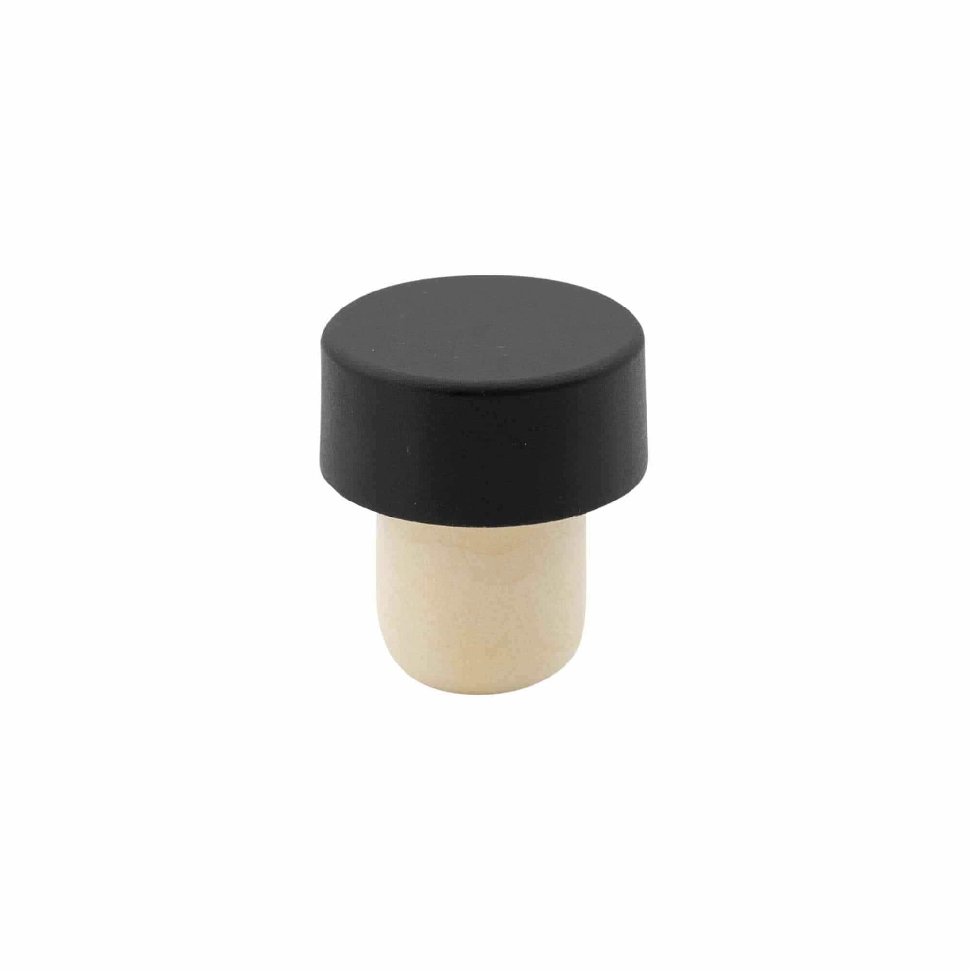 Greppkork 19 mm, plast, svart, för mynning: kork Greppkork 19 mm, plast, svart, för mynning: kork
