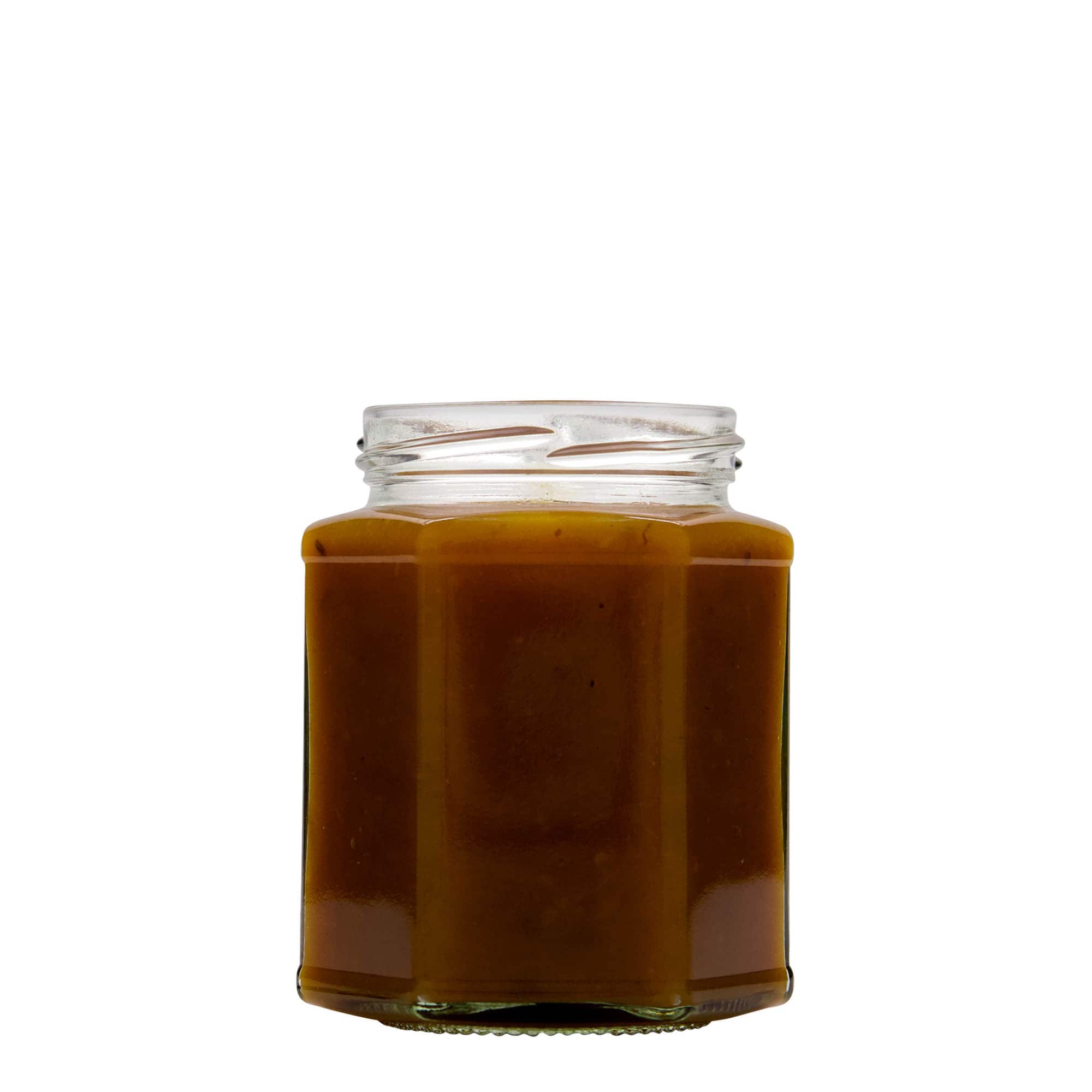 324 ml sexkantigt glas, öppning: Twist-Off (TO 66) 324 ml sexkantigt glas, öppning: Twist-Off (TO 66)