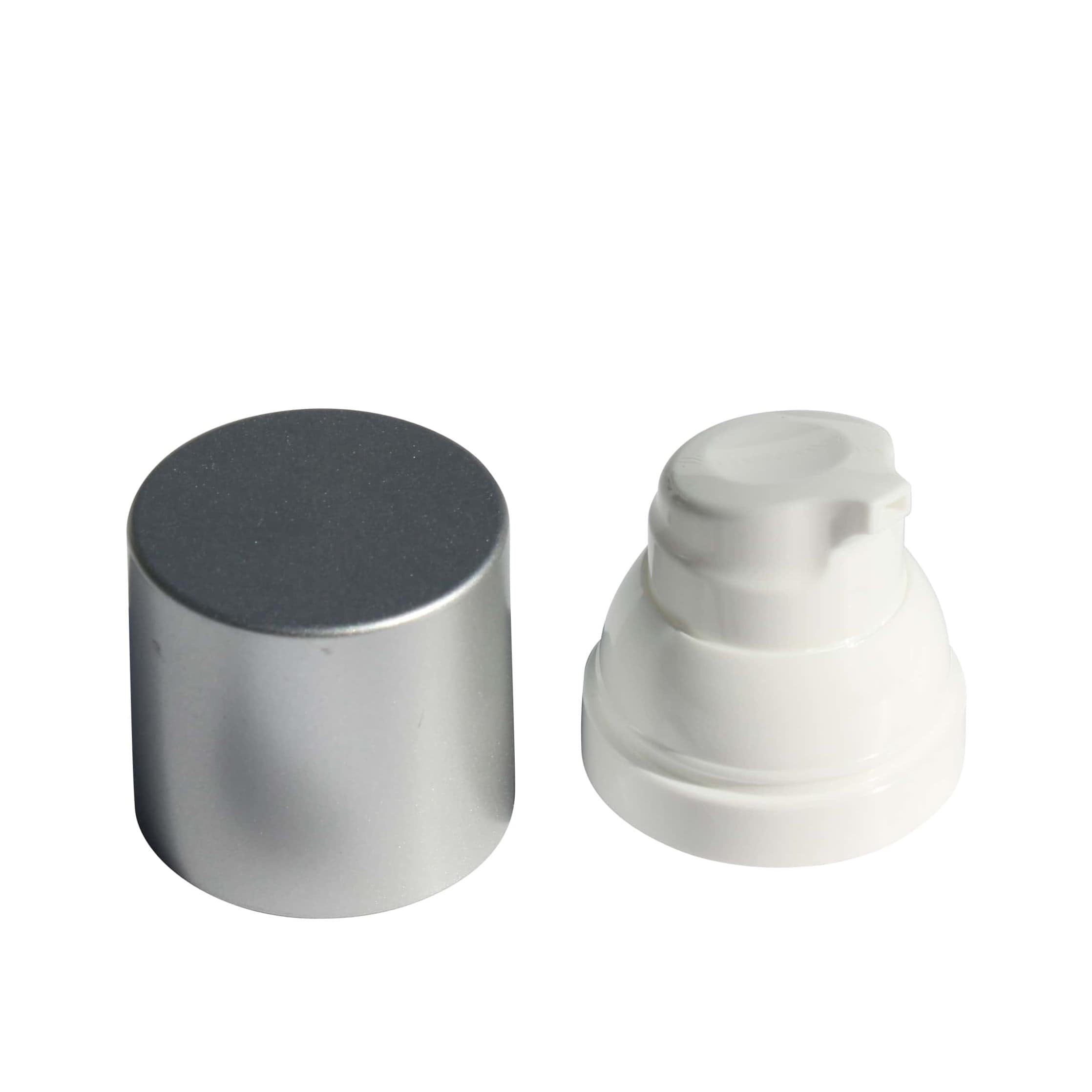 Airless-dispenserpumphuvud 'Mezzo', PP-plast, silver Airless-dispenserpumphuvud 'Mezzo', PP-plast, silver