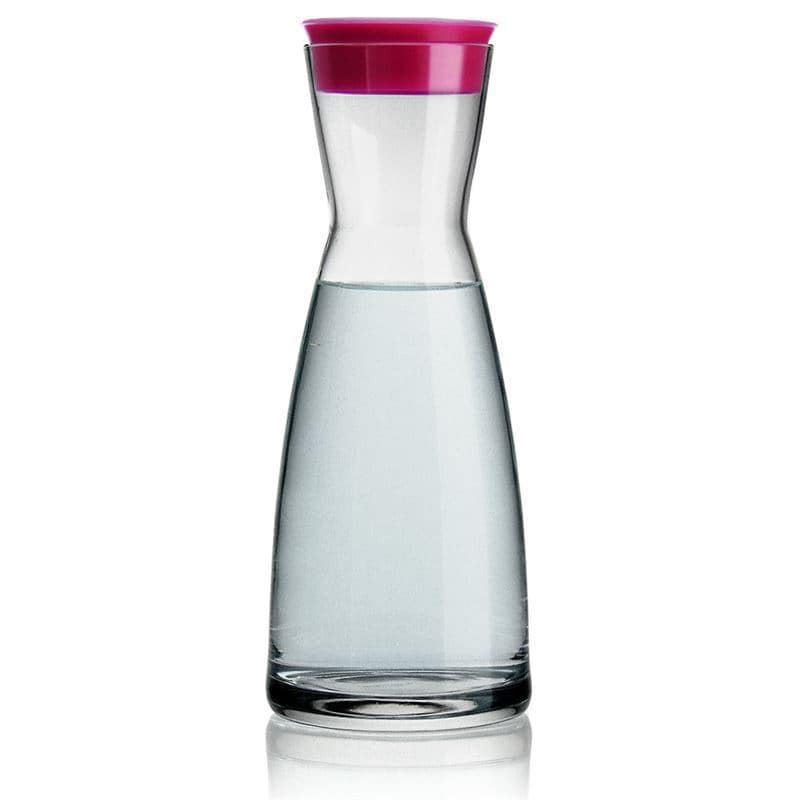 1 000 ml karaff 'Ypsilon', glas, rosa