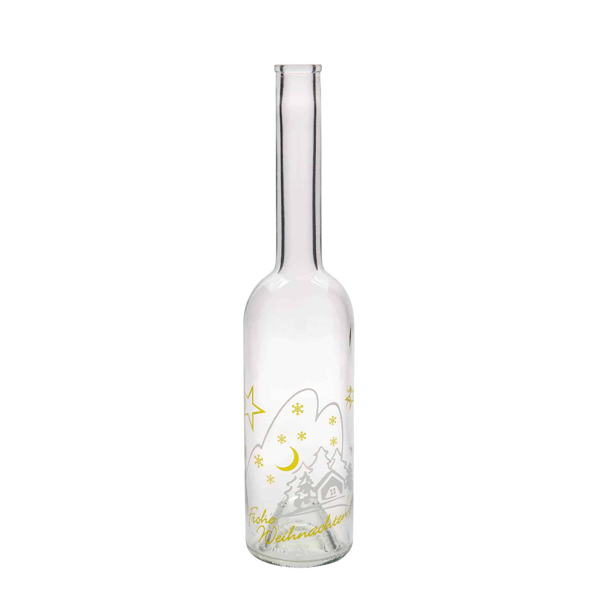 500 ml glasflaska 'Opera', motiv: Julidyll, mynning: kork 500 ml glasflaska 'Opera', motiv: Julidyll, mynning: kork