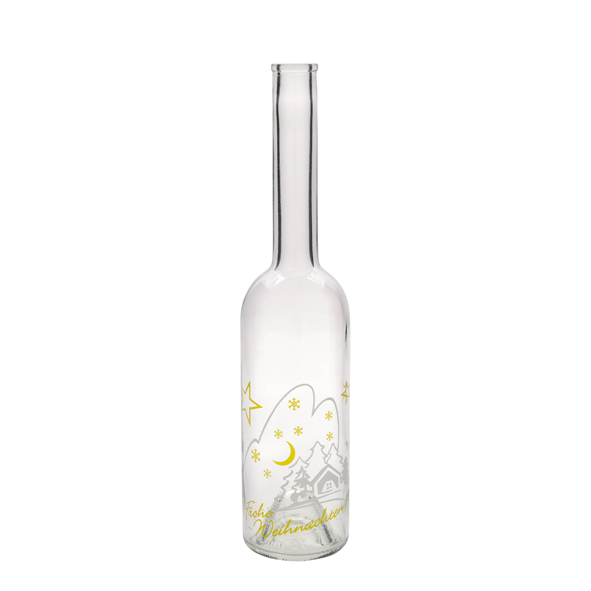500 ml glasflaska 'Opera', motiv: julidyll, mynning: kork 500 ml glasflaska 'Opera', motiv: julidyll, mynning: kork