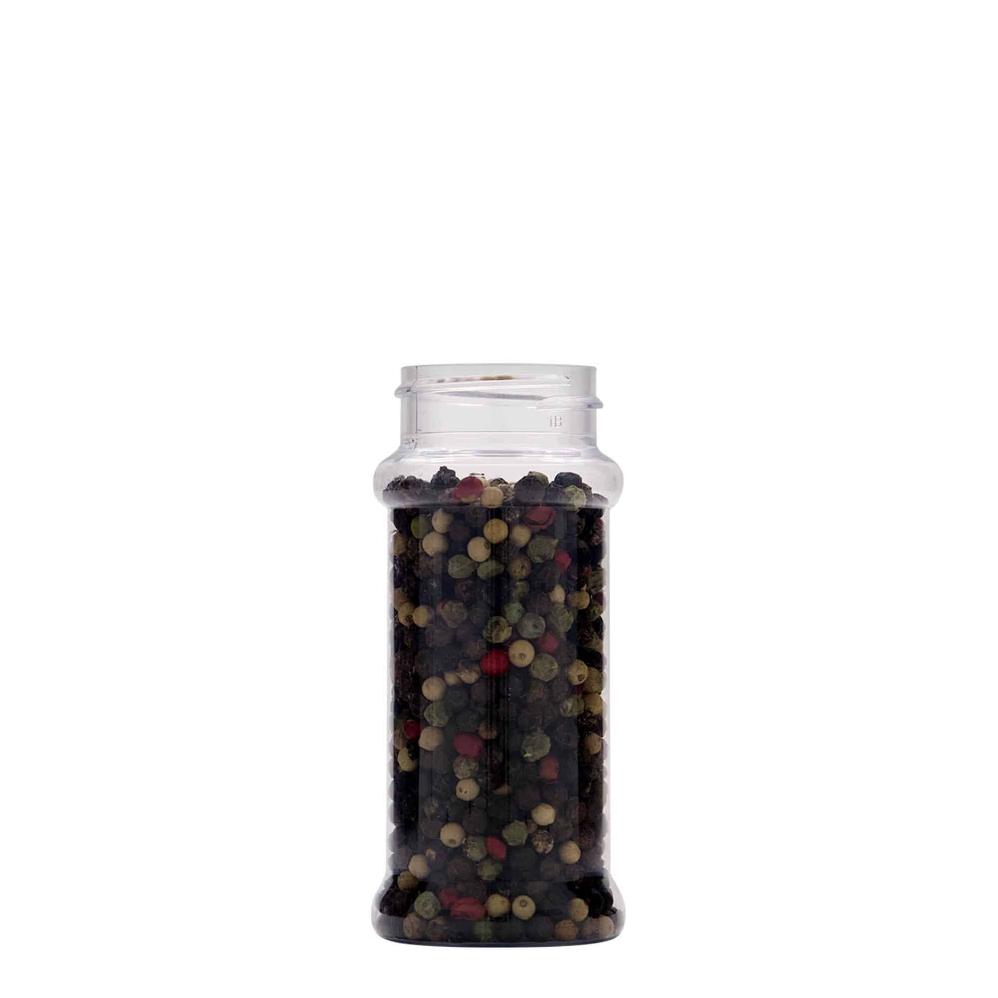 100 ml PET-kryddburk, plast, mynning: 38/400