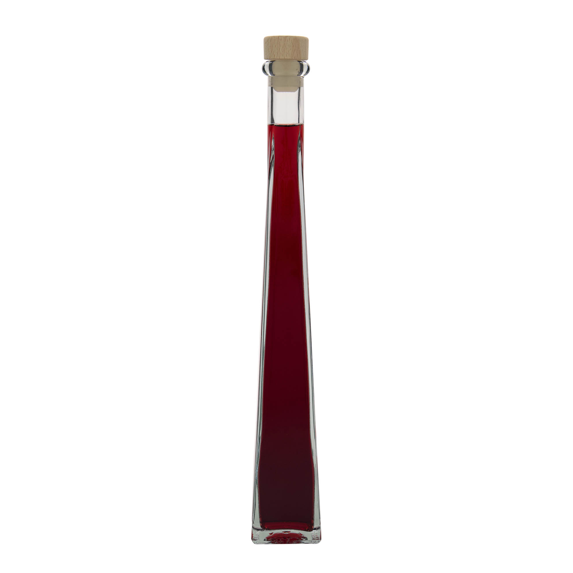200 ml glasflaska 'Dama Quadrato', fyrkantig, mynning: kork 200 ml glasflaska 'Dama Quadrato', fyrkantig, mynning: kork