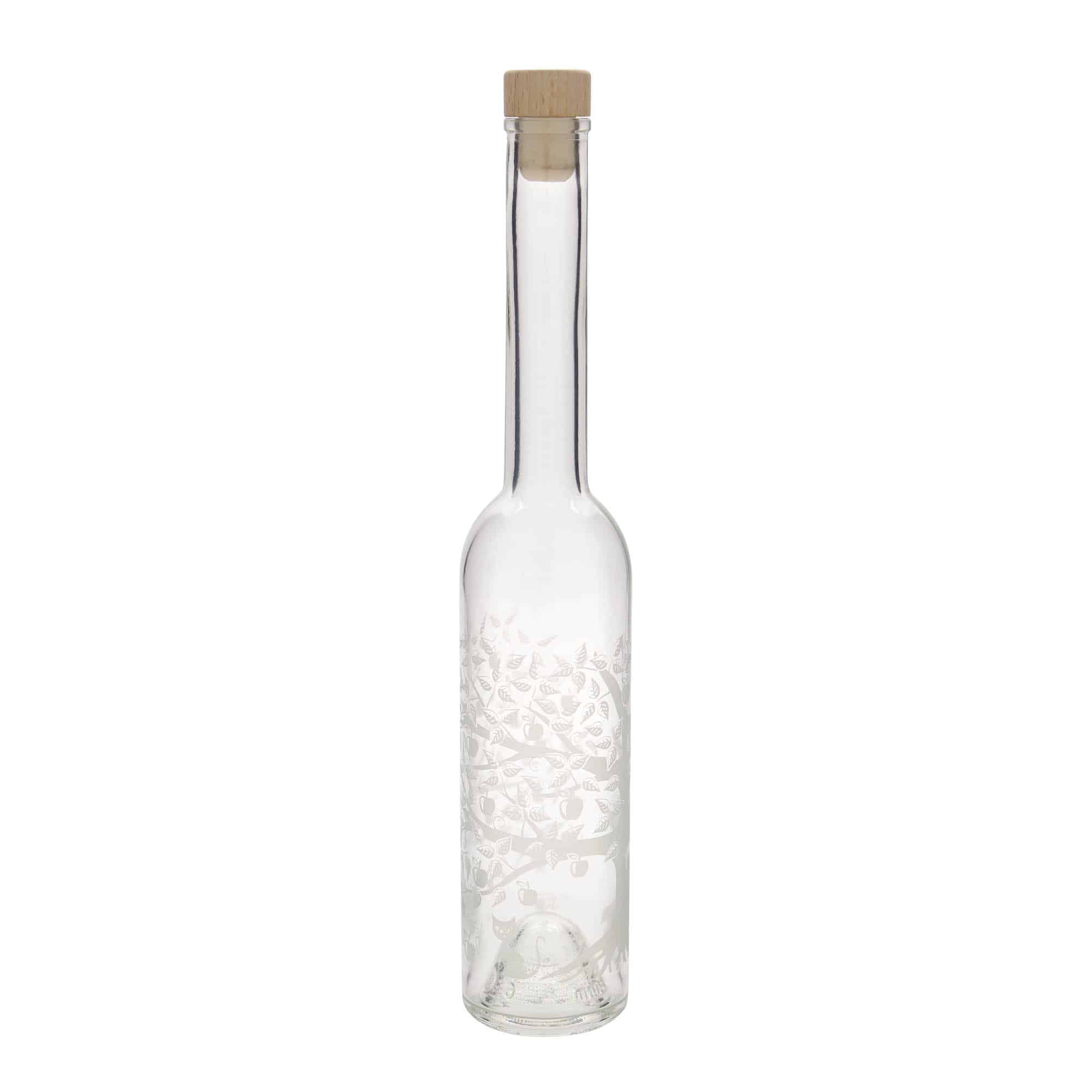 350 ml glasflaska 'Opera', motiv: Äppelträd, mynning: kork