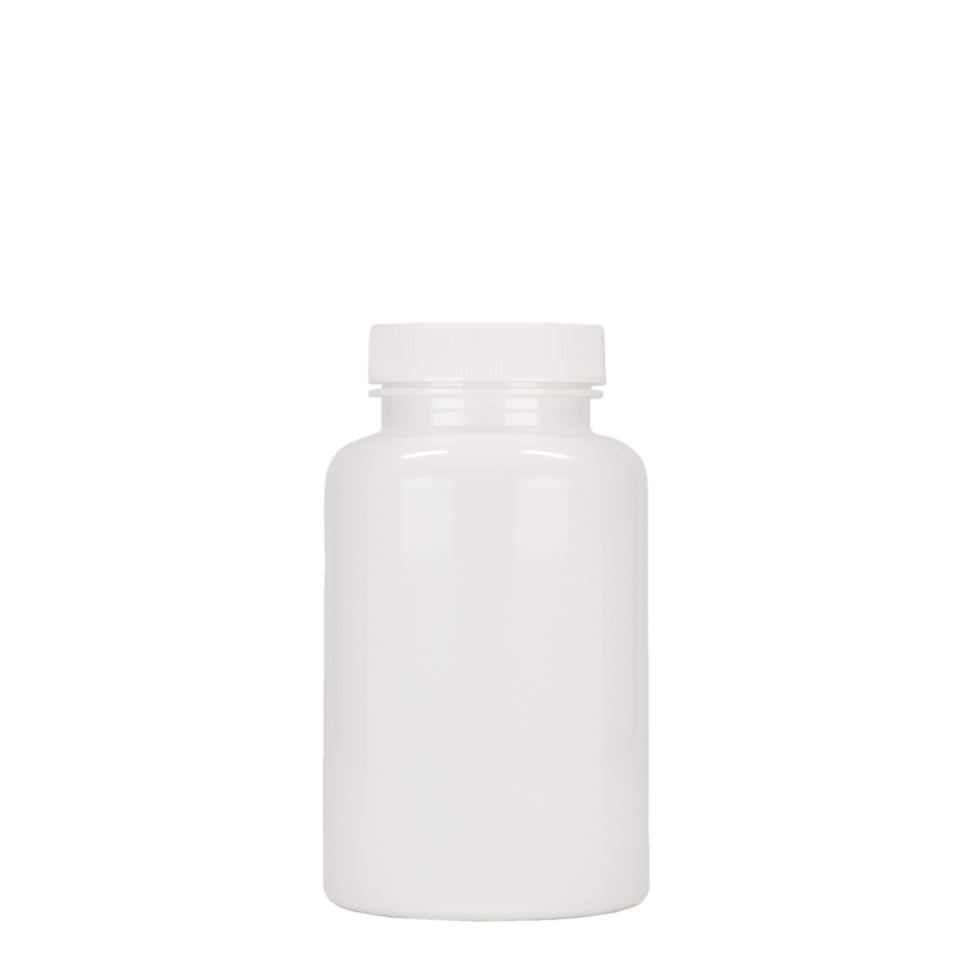 250 ml PET-flaska, plast, vit, öppning: 45/400