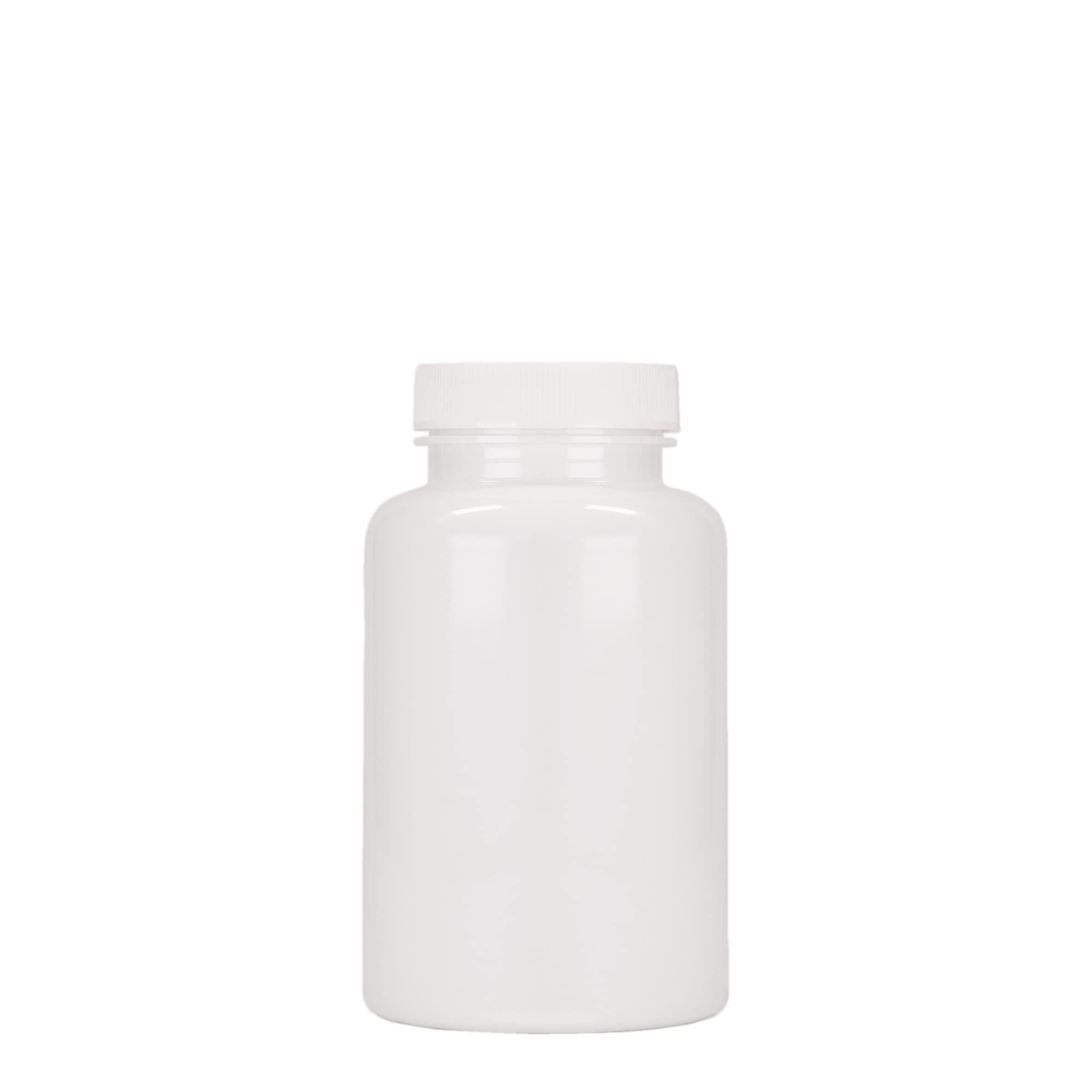 250 ml PET-flaska, plast, vit, öppning: 45/400