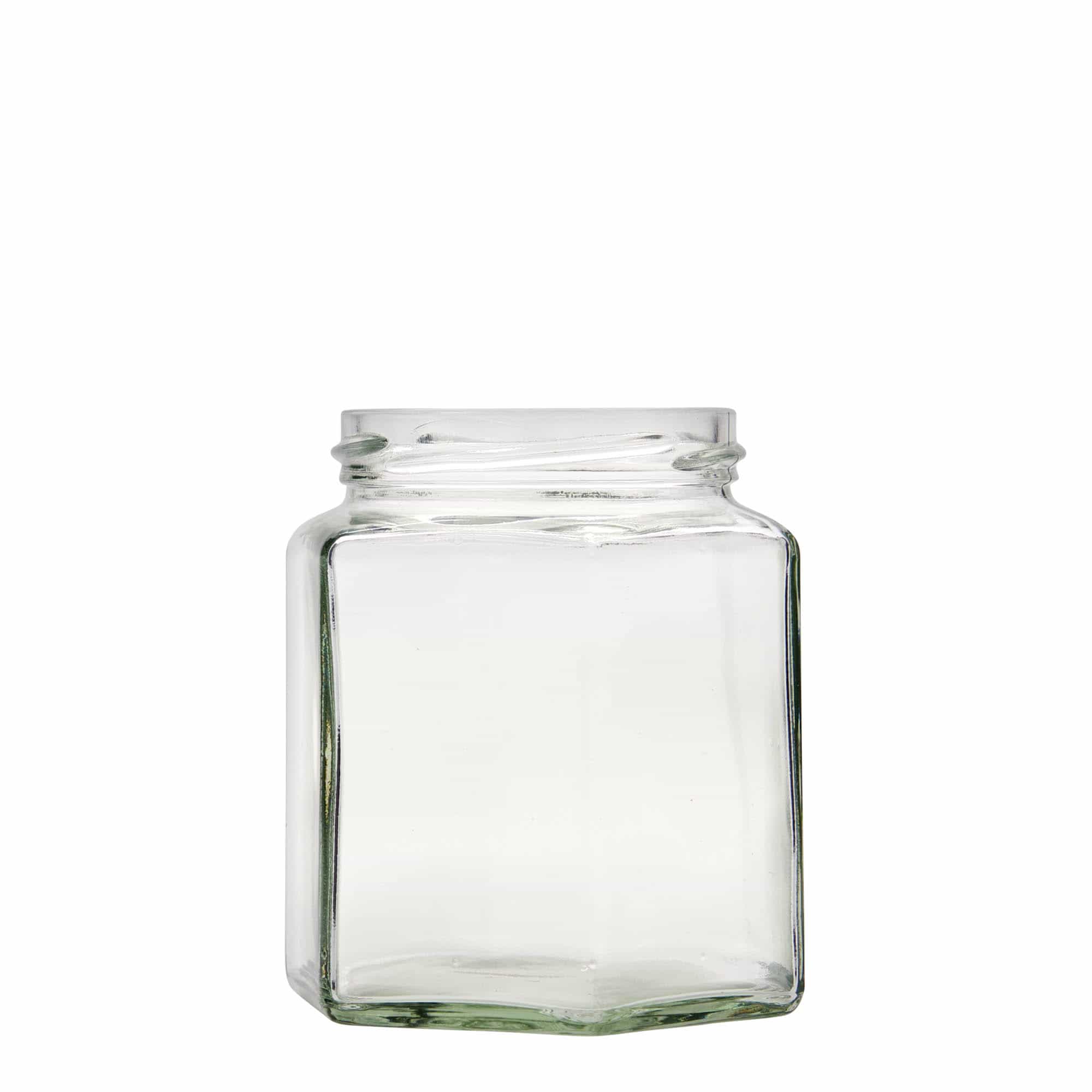 390 ml hexagonal burk, mynning: twist off (TO 70)