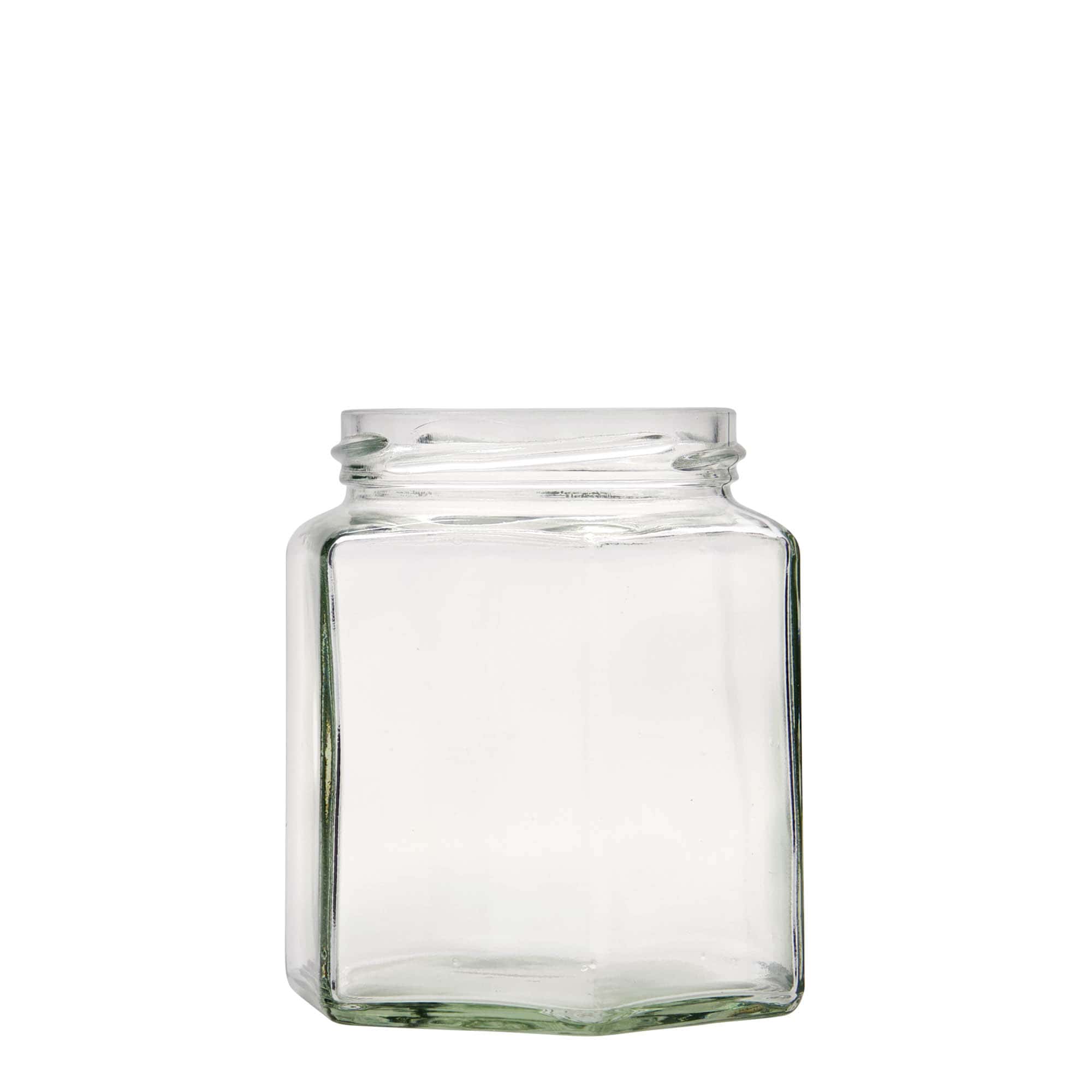 390 ml sexkantigt glas, öppning: twist-off (TO 70) 390 ml sexkantigt glas, öppning: twist-off (TO 70)