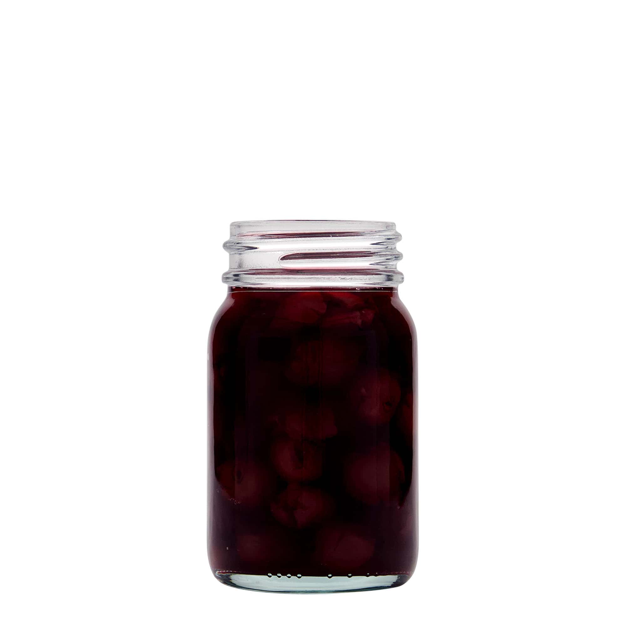 200 ml burk med bred hals, mynning: DIN 55