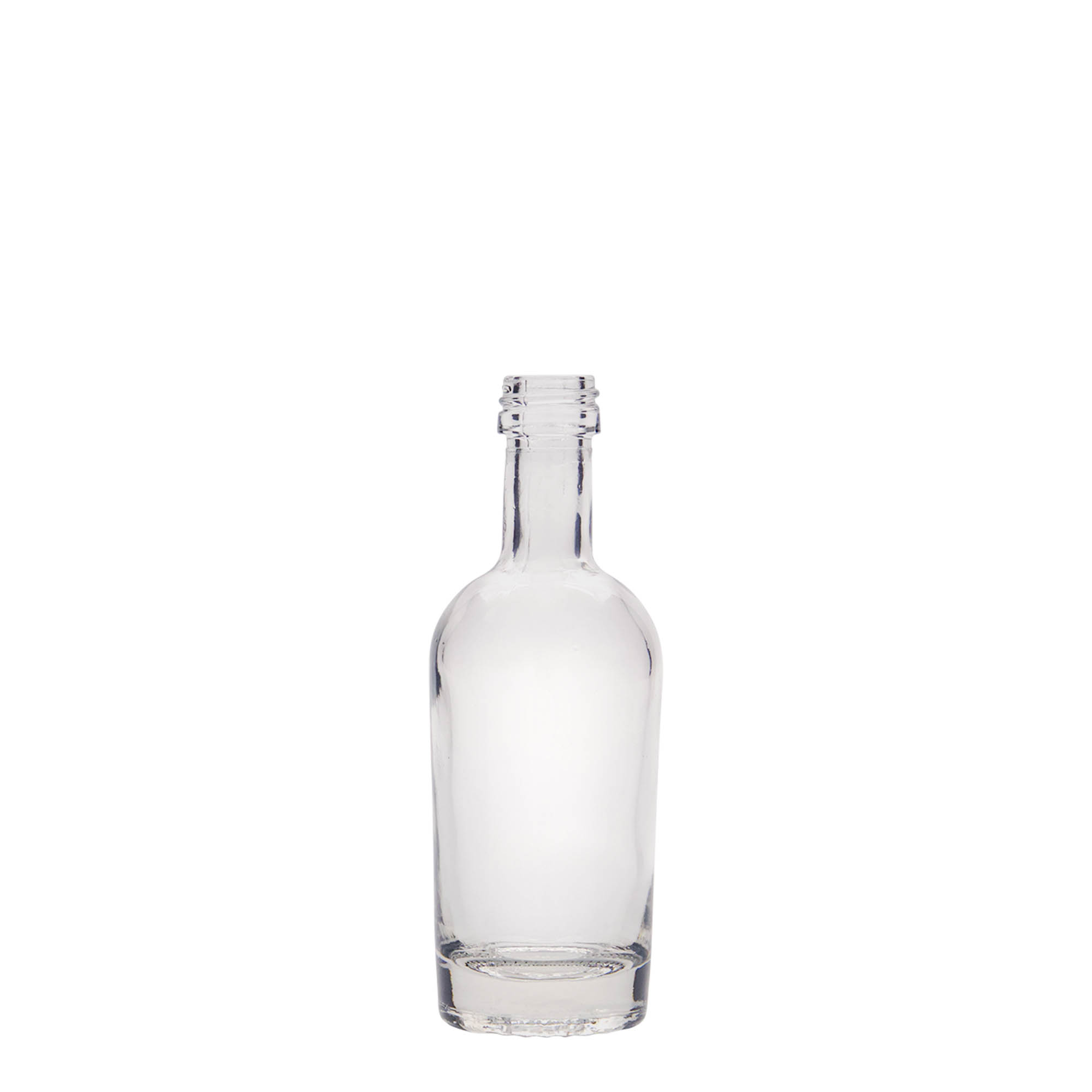 50 ml glasflaska 'Pepe', öppning: PP 18 50 ml glasflaska 'Pepe', öppning: PP 18