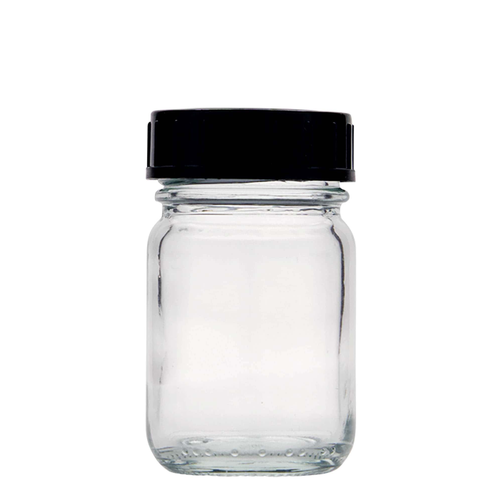 50 ml burk med bred hals, mynning: DIN 40