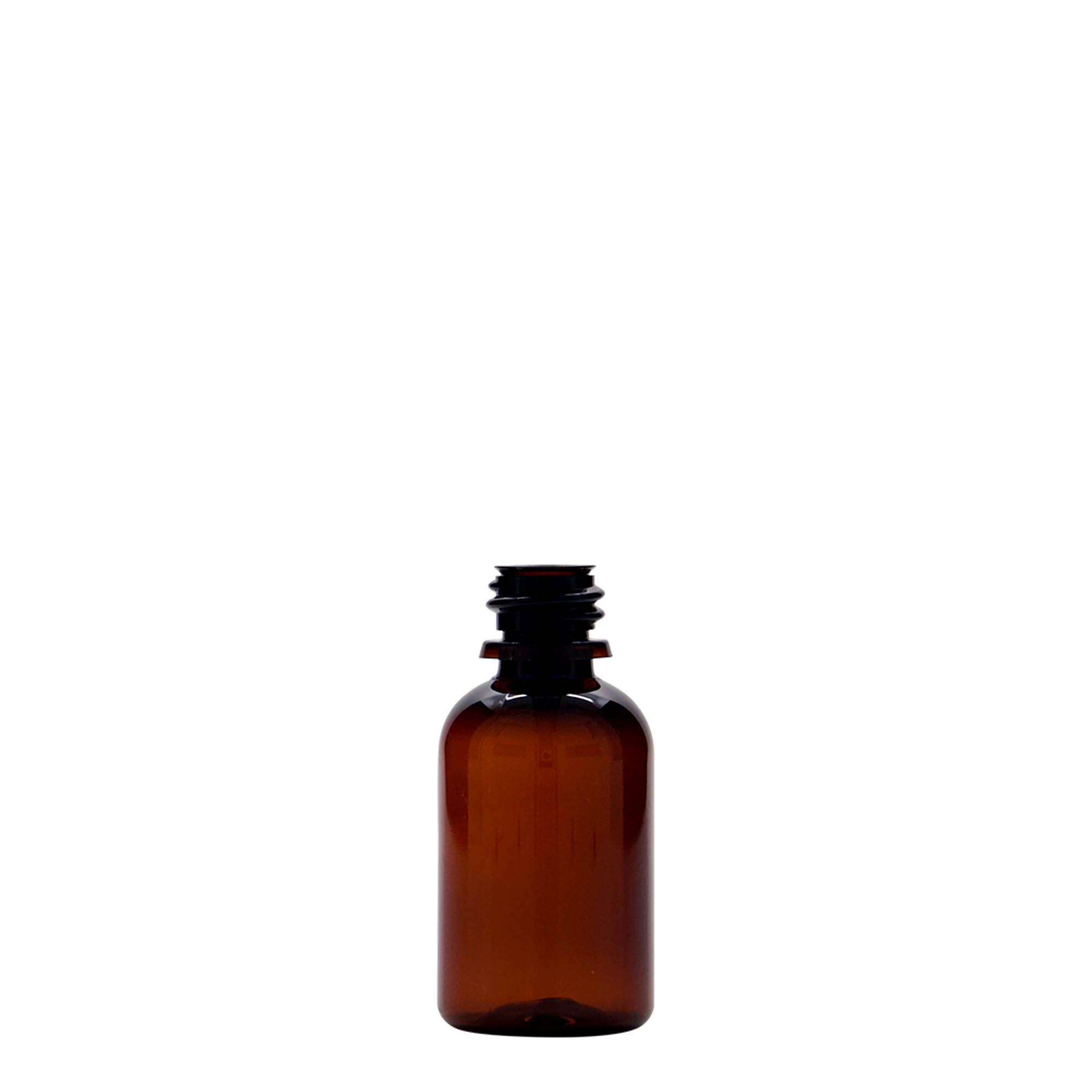30 ml PET-medicinflaska 'Easy Living', brun, plast, öppning: DIN 18