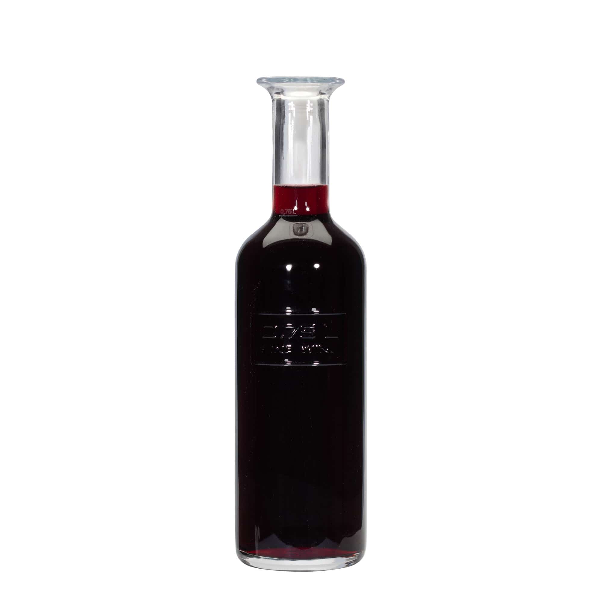 750 ml glasflaska 'Optima Fine Wine', öppning: kork