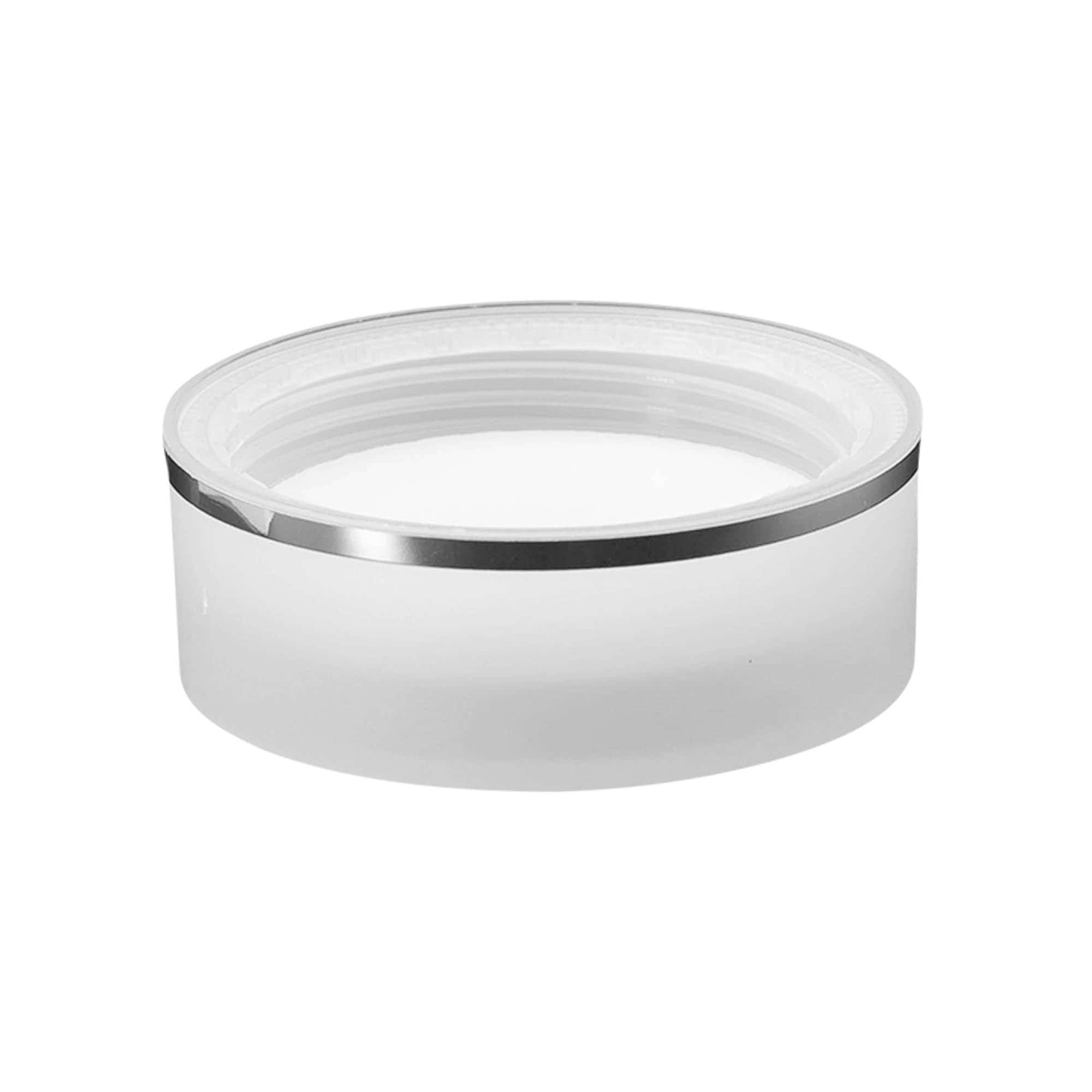 Skruvkapsel 'Clear/Platin Edition', PP-plast, vit, för mynning: 53/2P