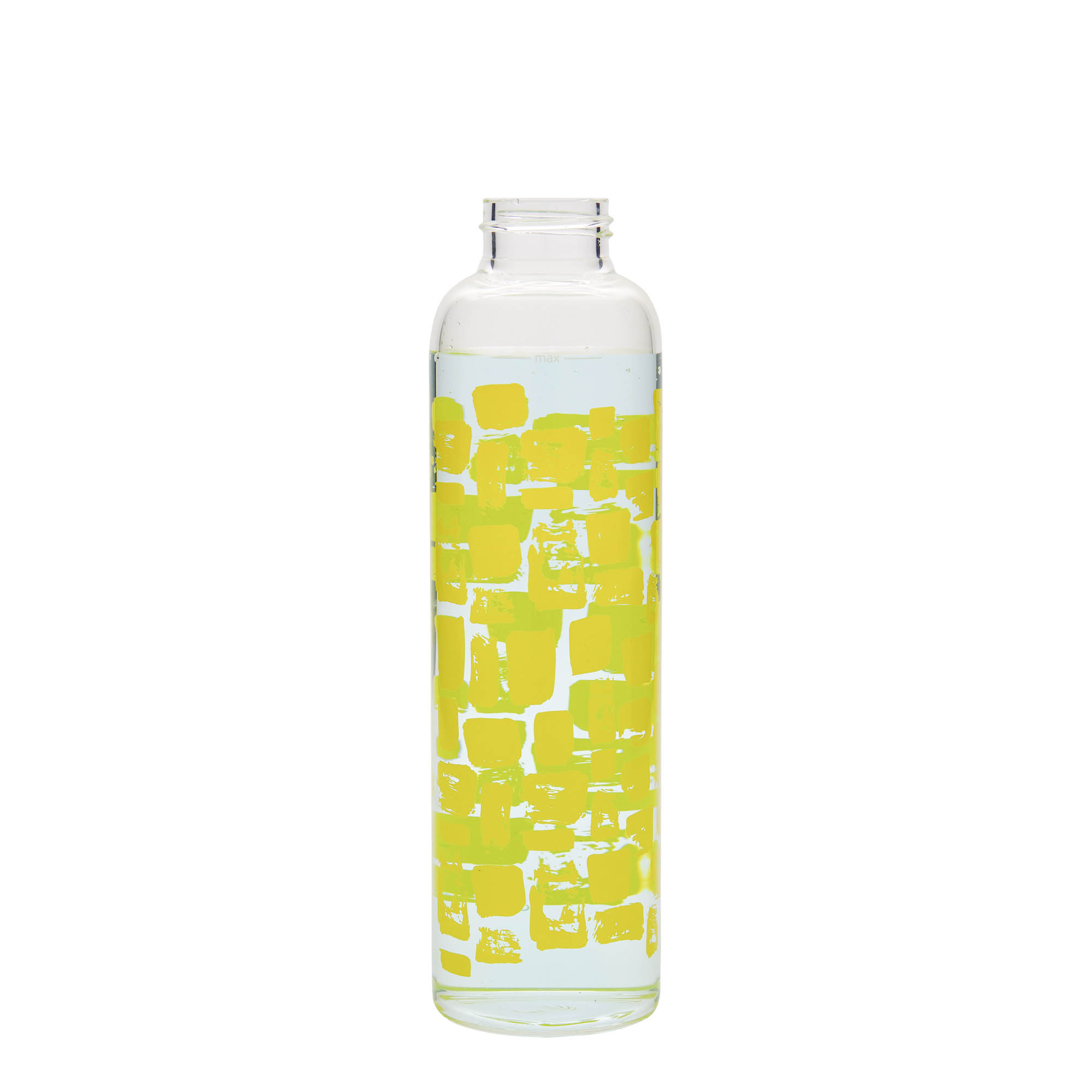500 ml drickflaska 'Perseus - gula rektanglar', öppning: skruvlock 500 ml drickflaska 'Perseus - gula rektanglar', öppning: skruvlock
