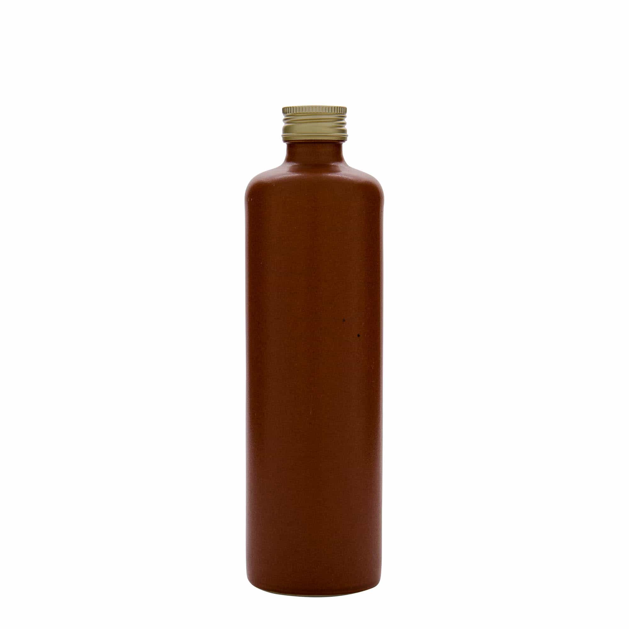500 ml lerkrus, stengods, röd-brun, mynning: PP 31,5