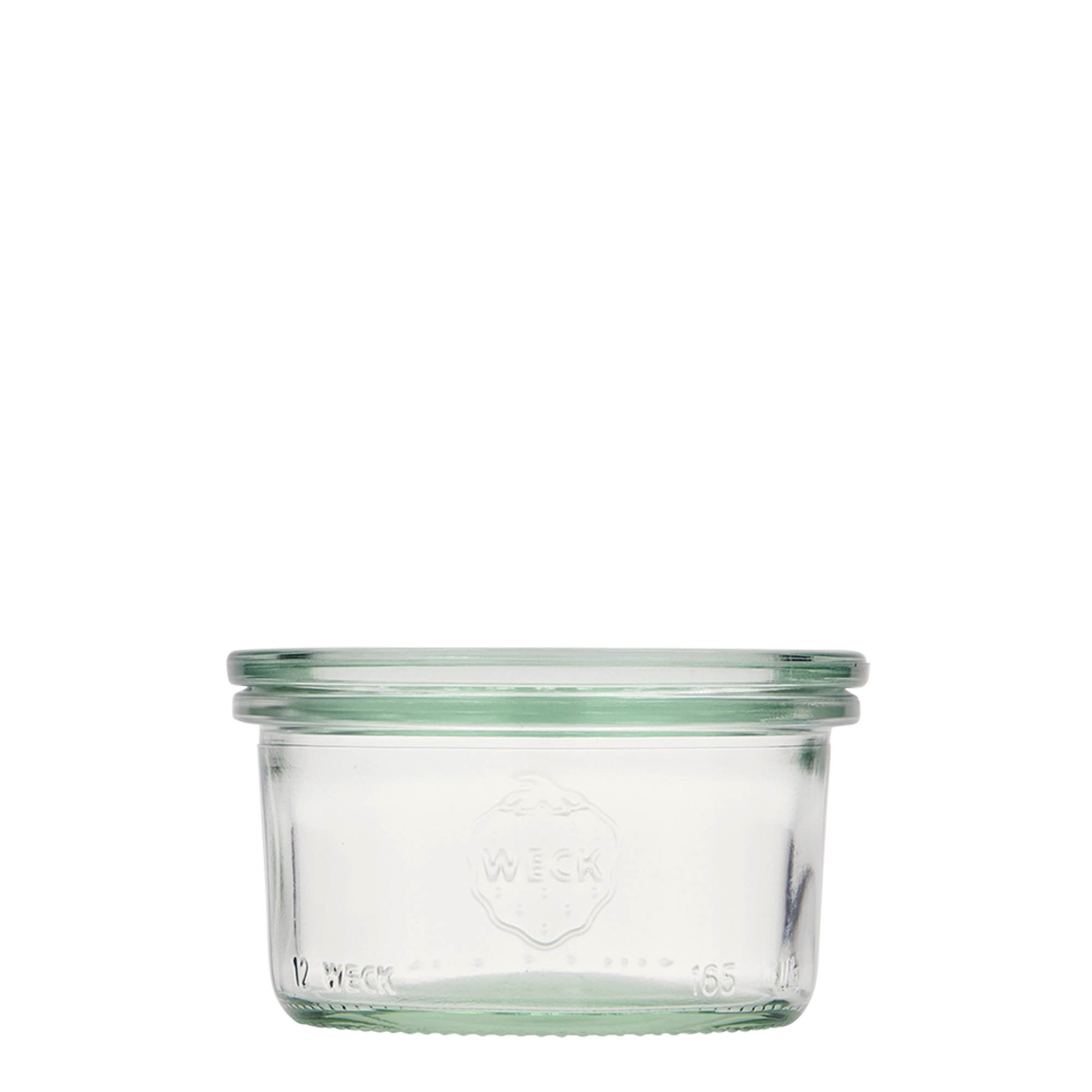 12x 165 ml WECK-störtglas med glaslock RR 80
