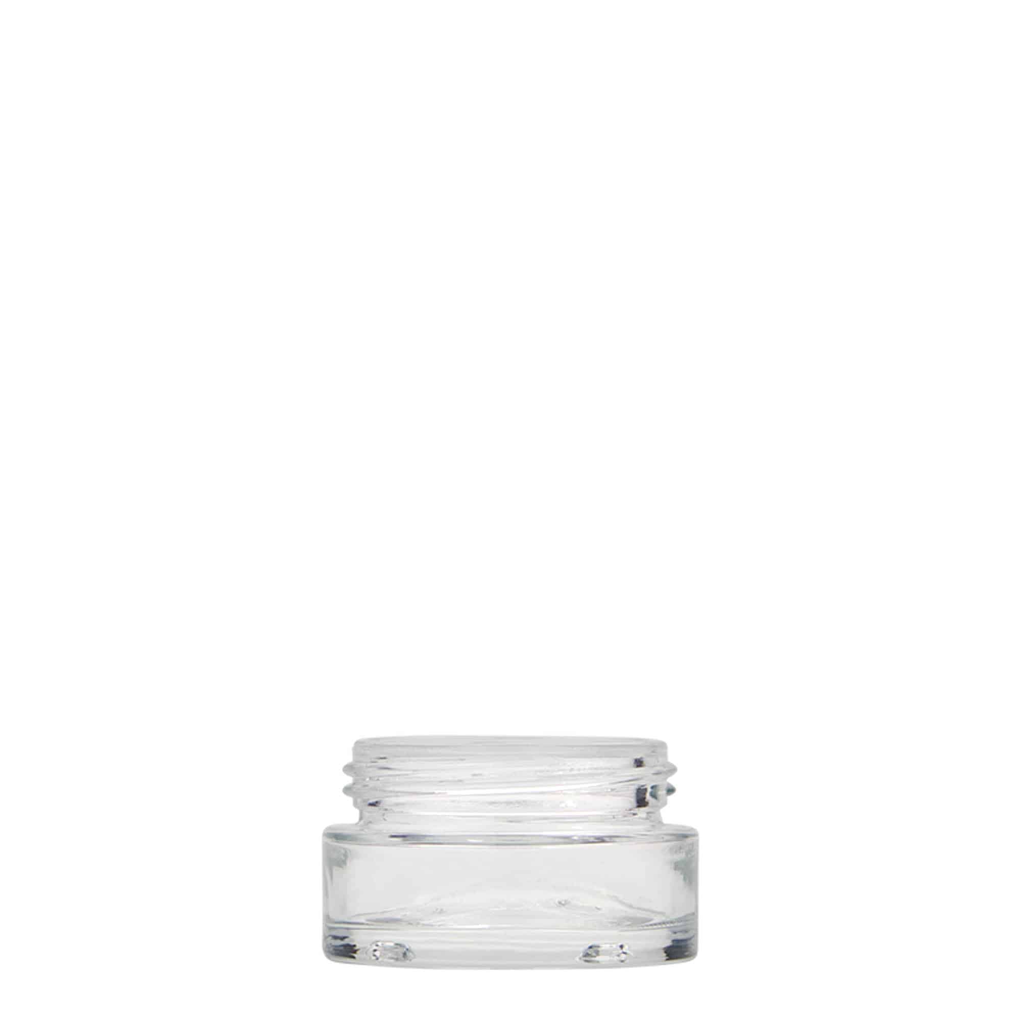 15 ml burk 'Clear Edition', glas, öppning: skruvlock