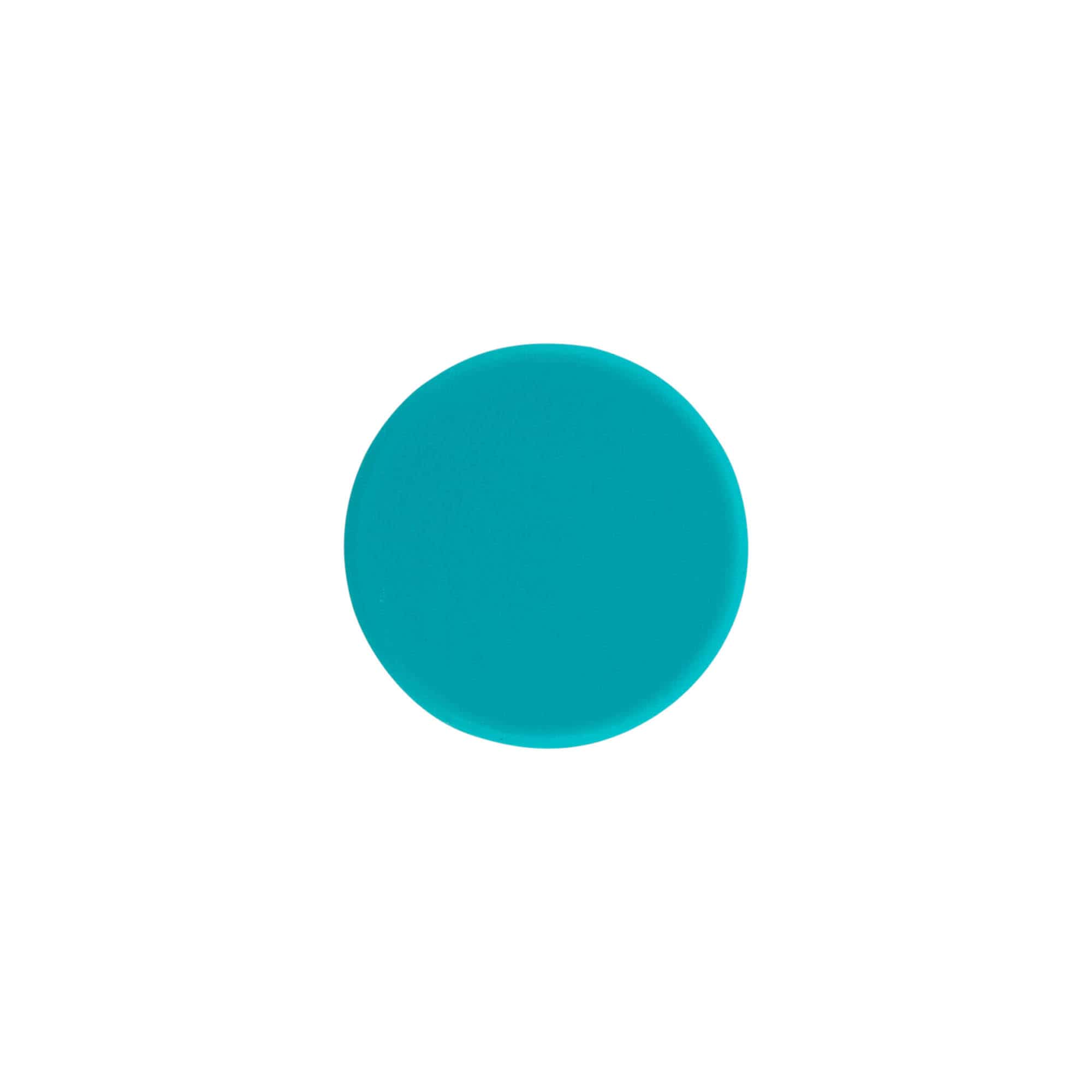 Skruvlock, ABS-plast, turkos, för mynning: GPI 28/400