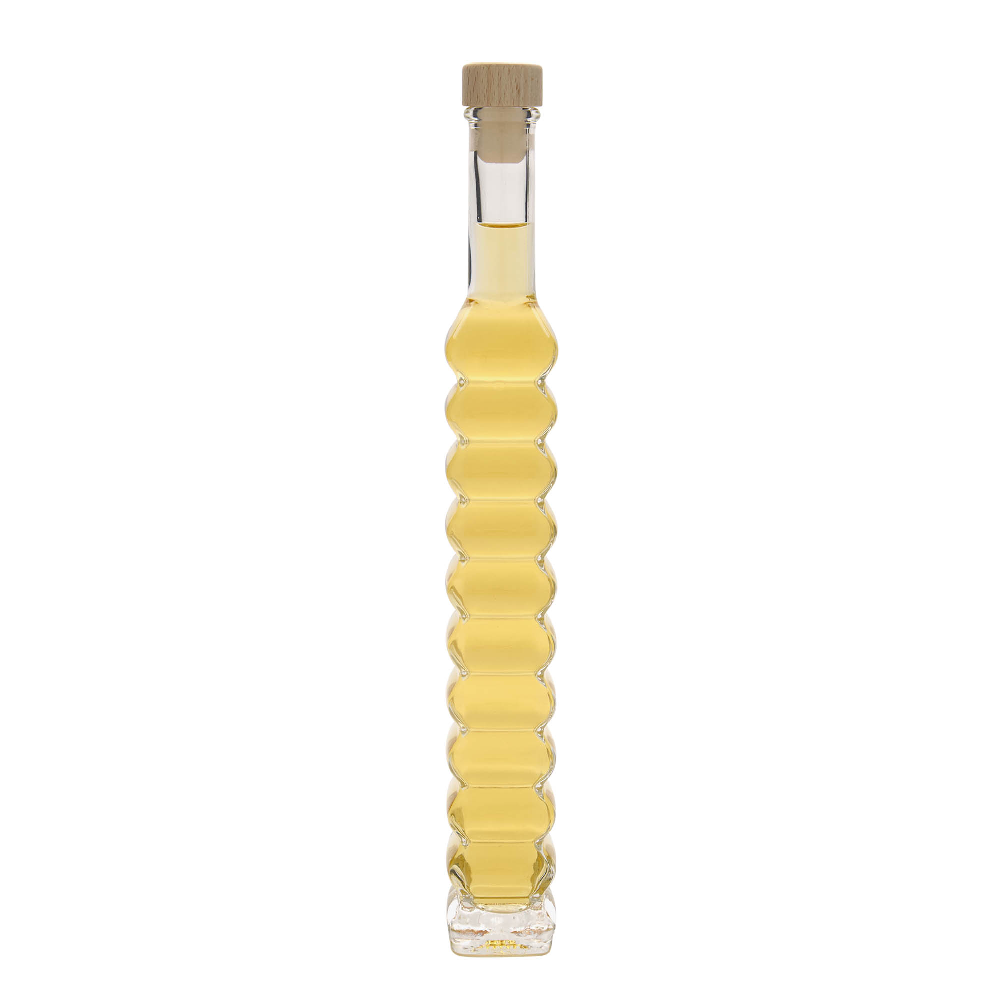 200 ml glasflaska 'Roma, fyrkantig, öppning: kork'