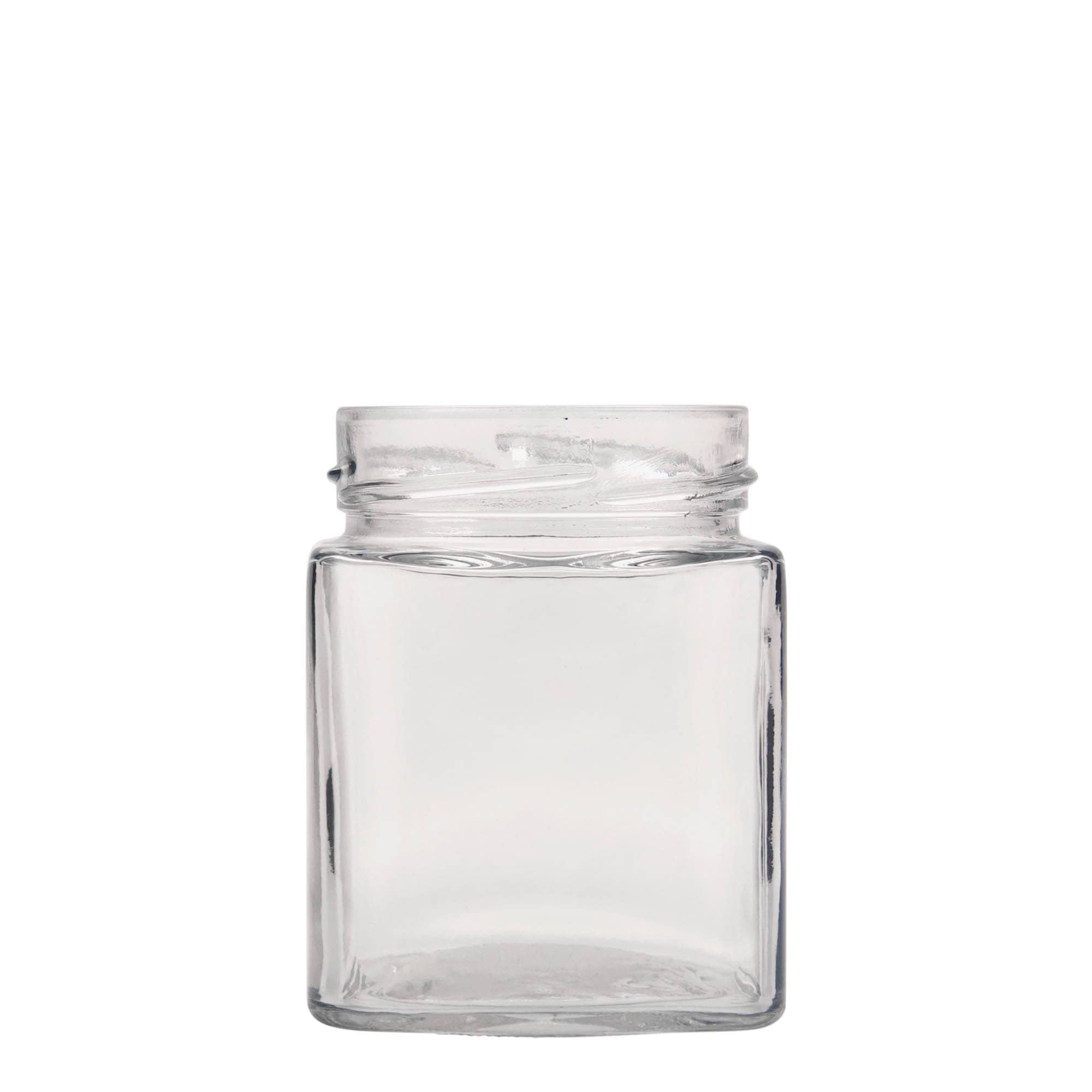 314 ml Fyrkantigt glas 'Ikarus', öppning: Deep-Twist-Off (DTO 70)