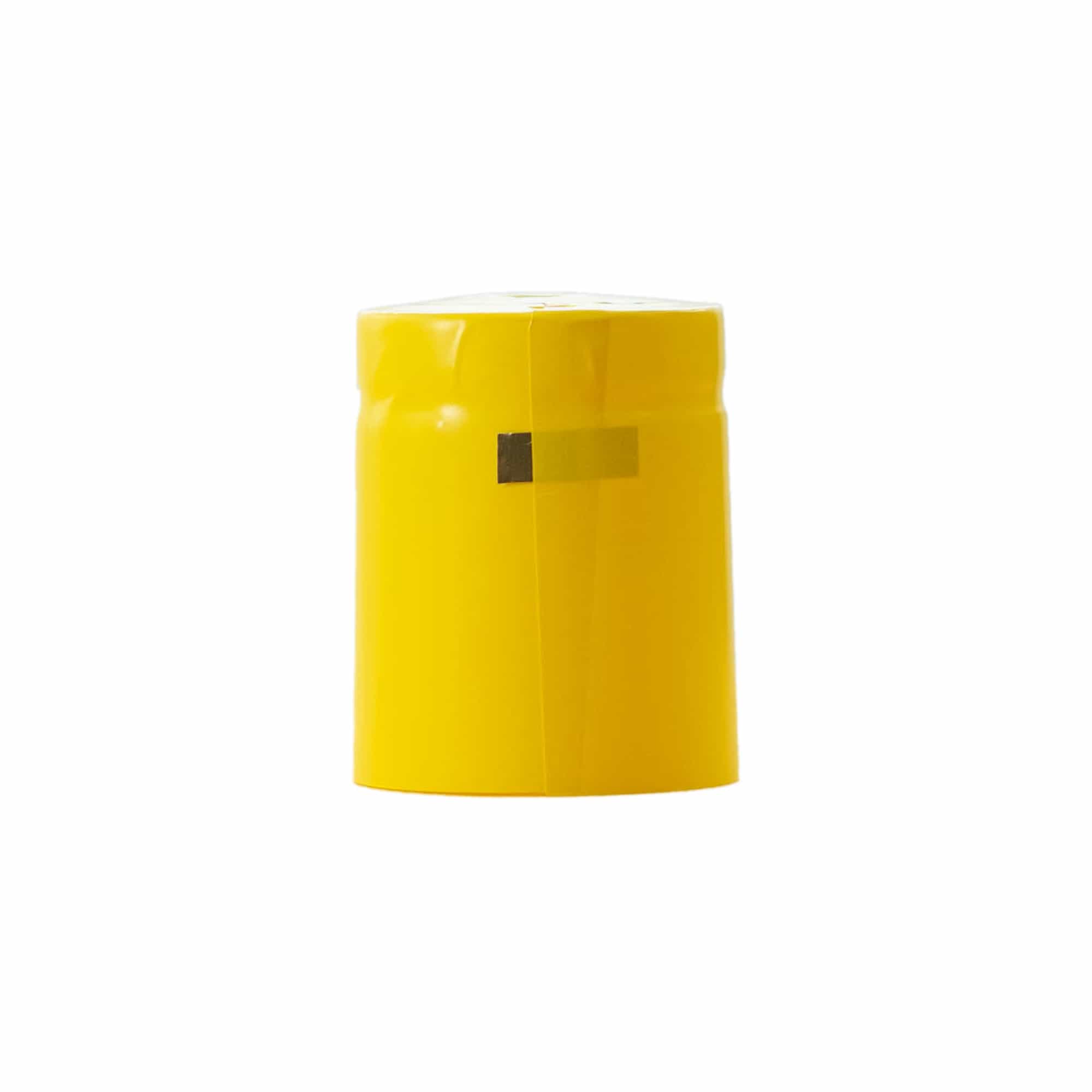 Krympkapsel 32x41, PVC-plast, gul Krympkapsel 32x41, PVC-plast, gul