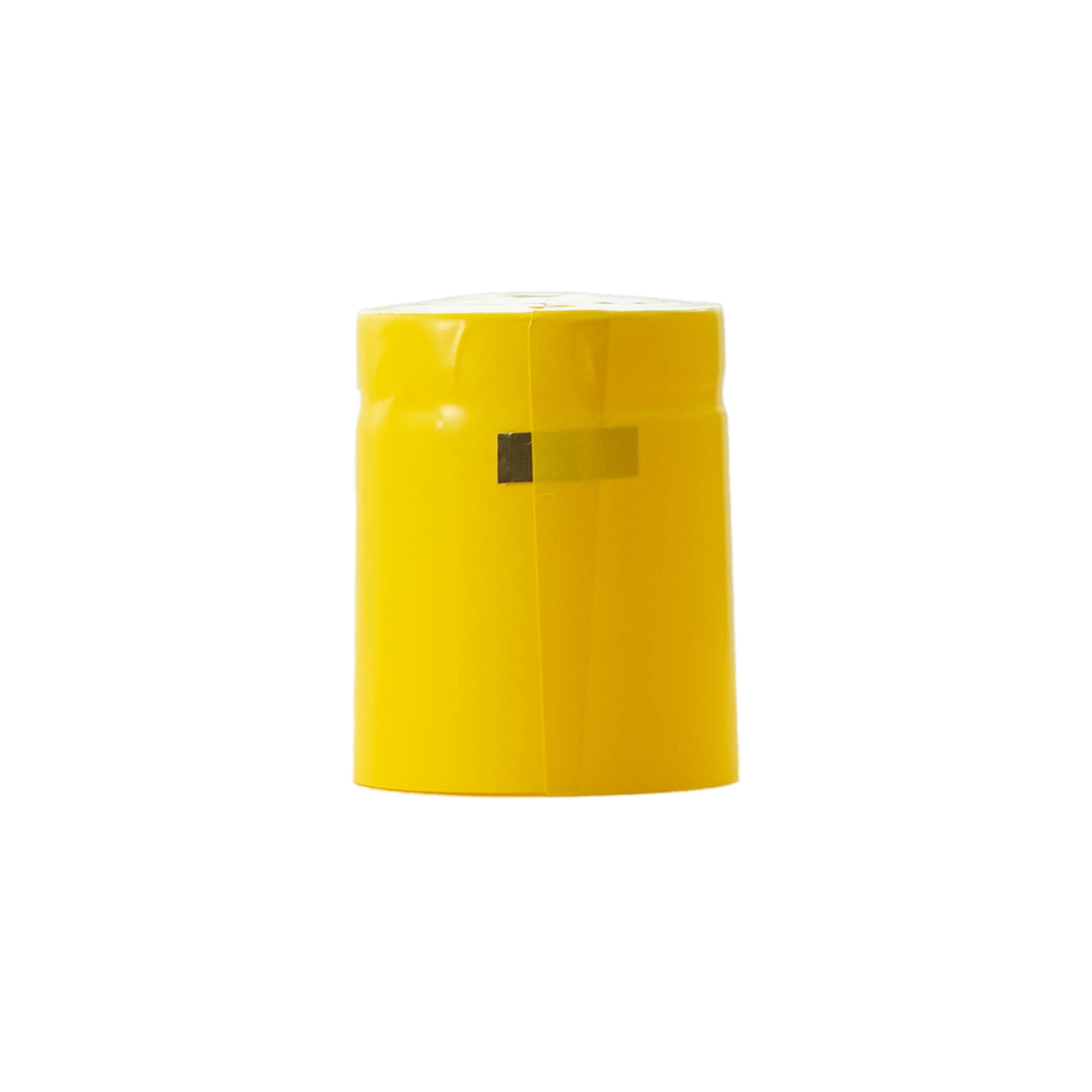 Krympkapsel 32x41, PVC-plast, gul Krympkapsel 32x41, PVC-plast, gul